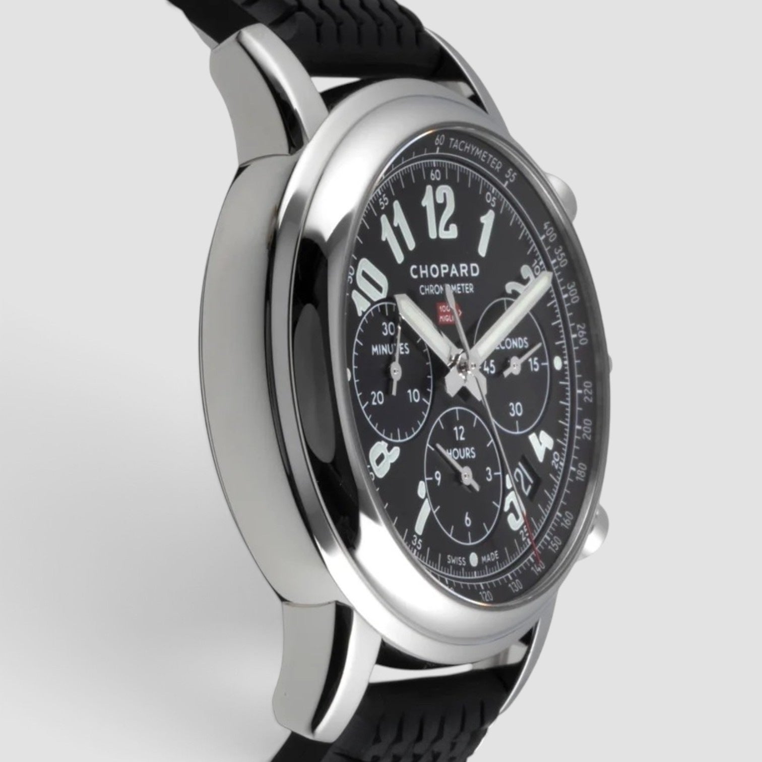 Mille Miglia Chronograph 42mm Stainless Steel Black Dial