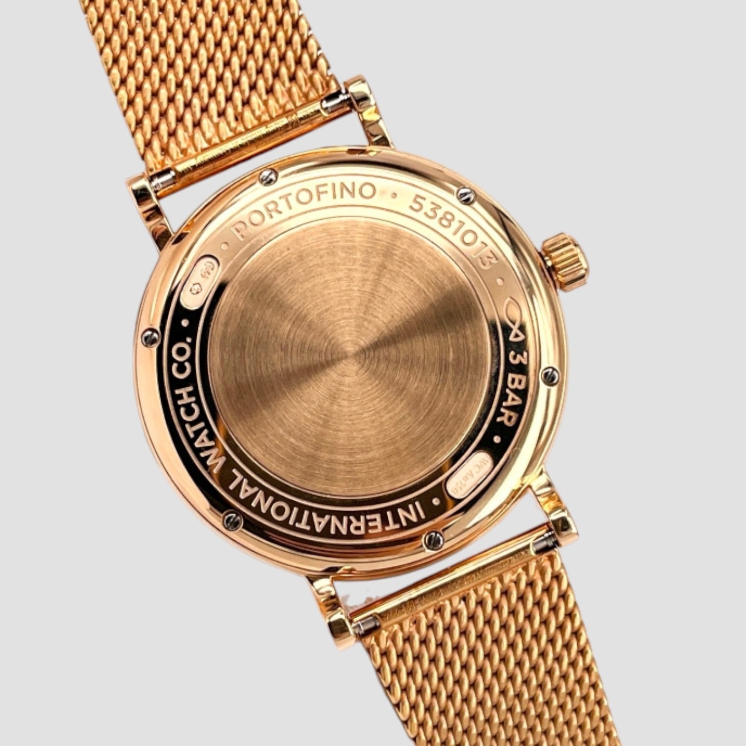 Portofino Mother of Pearl Dial Diamond 18k Rose Gold Automatic Unisex Watch
