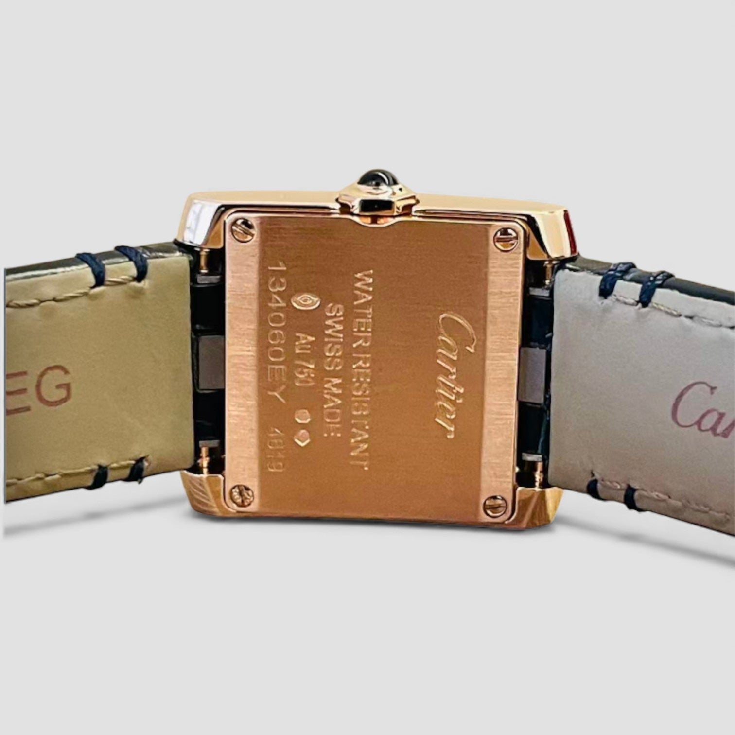 Tank Française Small Size 18K Rose Gold Quartz Watch