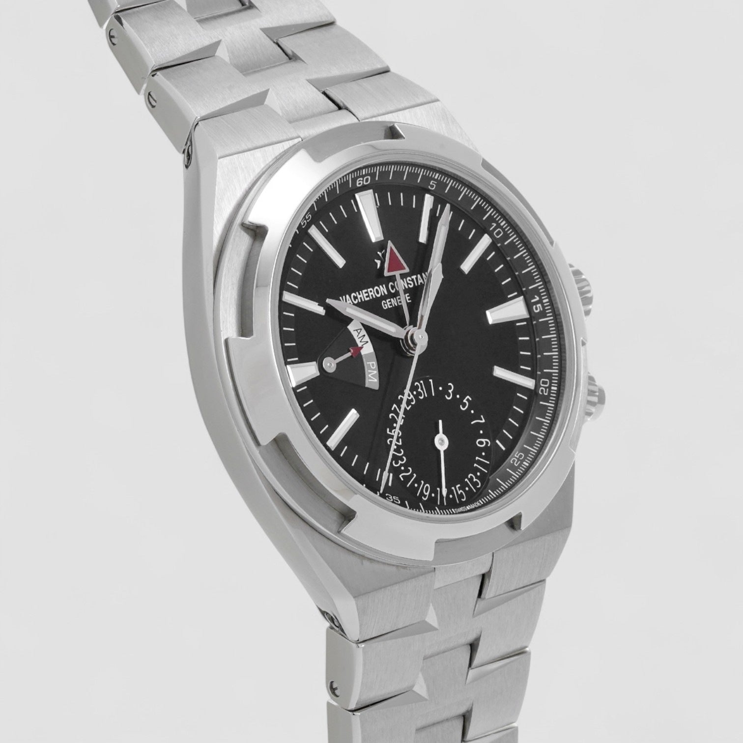 Overseas Dual Time SS Black Dial
