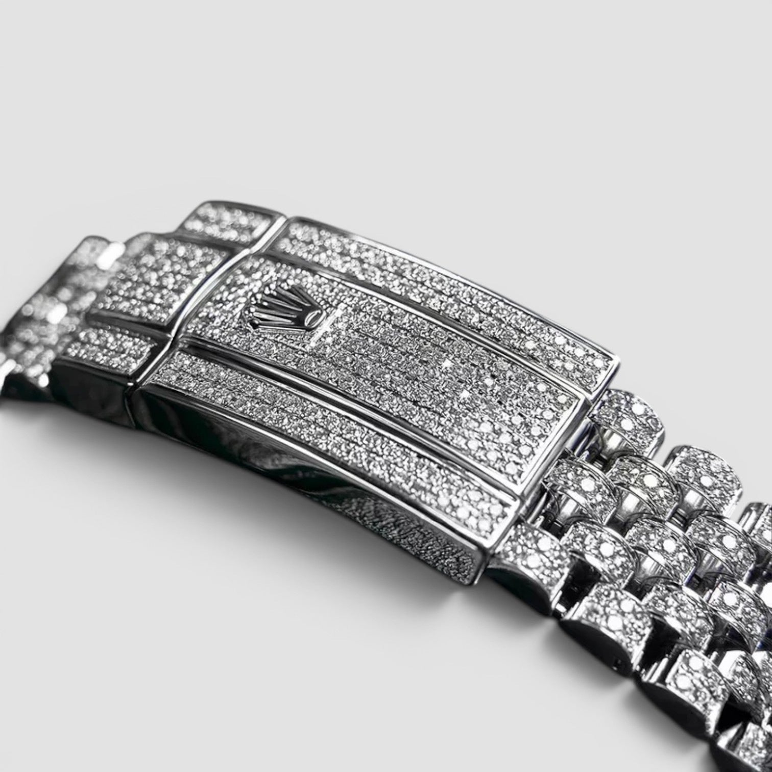 GMT-Master II Custom Diamond-Set with Blue/Black Gemstone bezel Iced Out