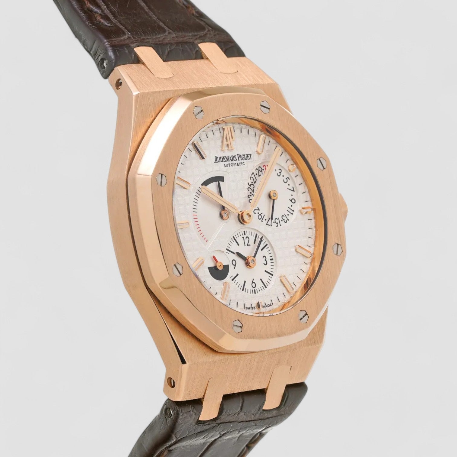Royal Oak Dual Time 18K Rose Gold / Silver Dial