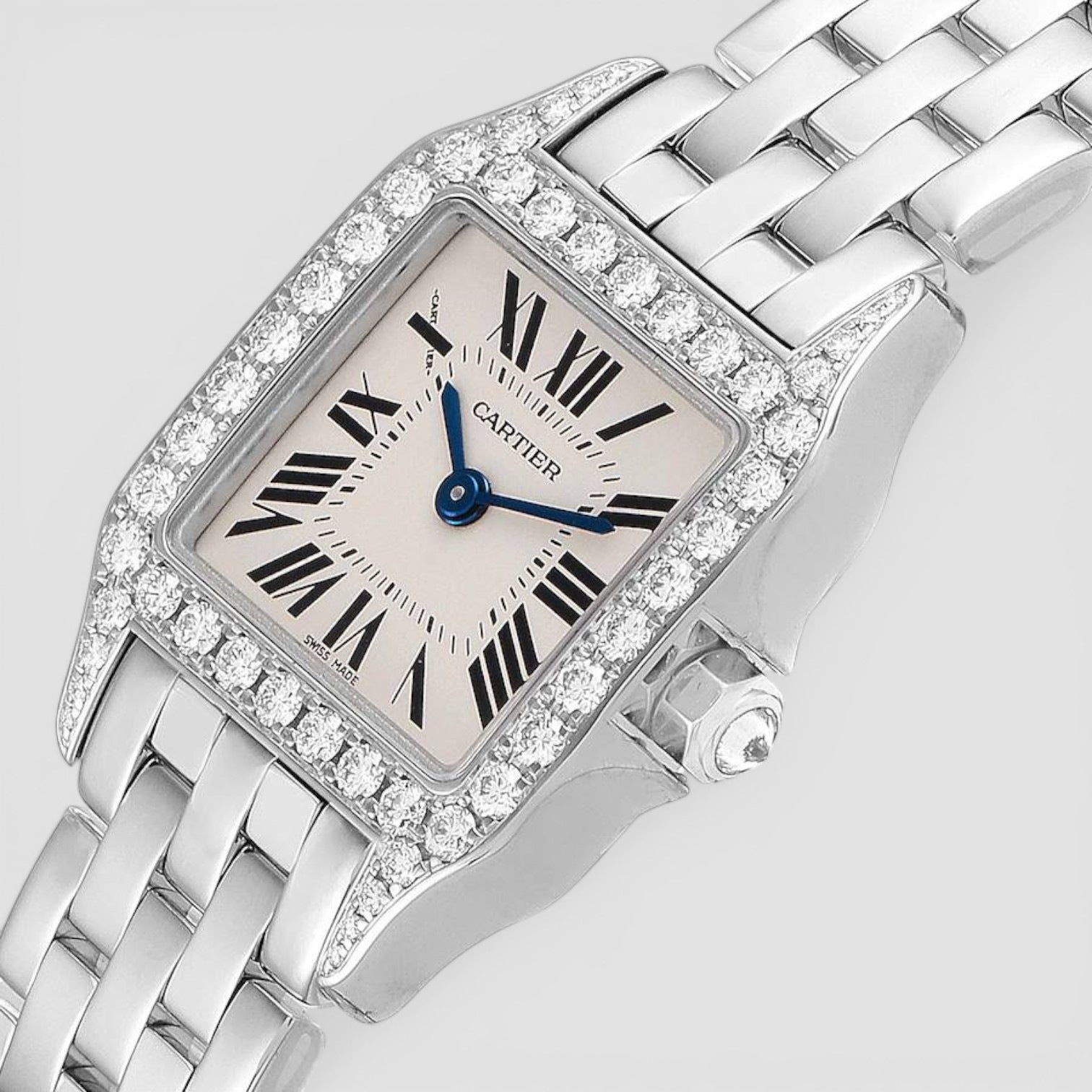 Santos Demoiselle  White Gold & Diamonds