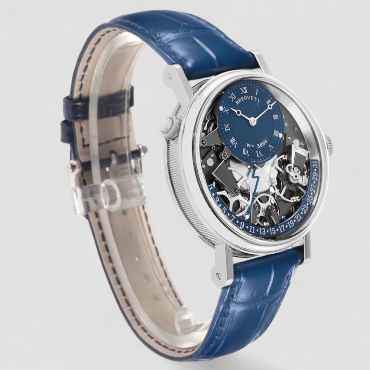 Tradition Quantieme Retrograde White Gold Mens Watch