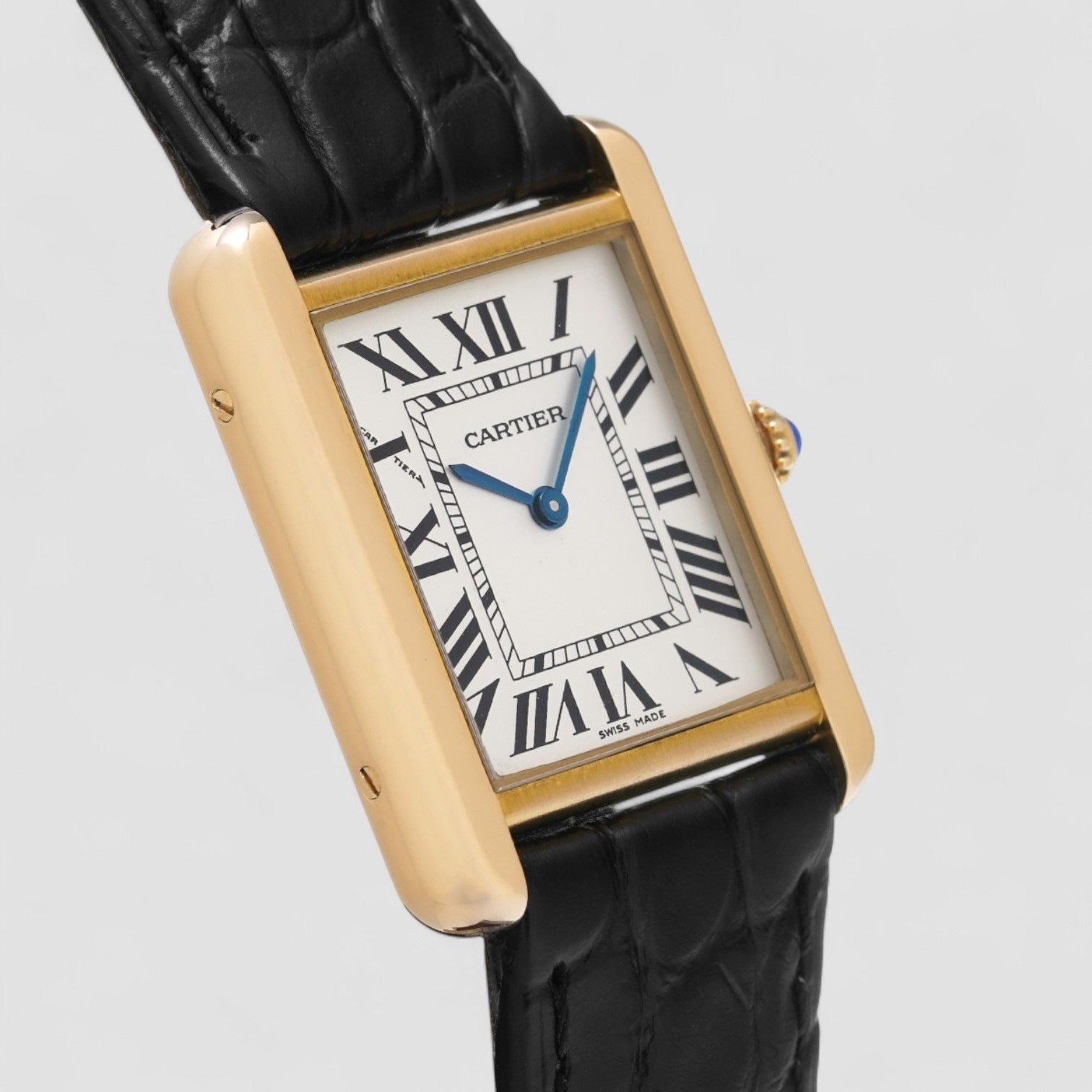 Tank Solo Ladies Quartz 18K Yellow Gold