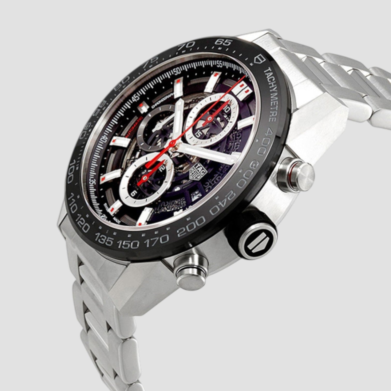Carrera Caliber Heuer 01 Skeleton 45mm Mens Watch