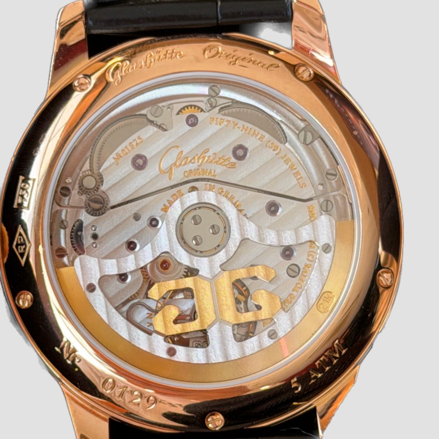 Senator Perpetual Calendar Red Gold 42 mm