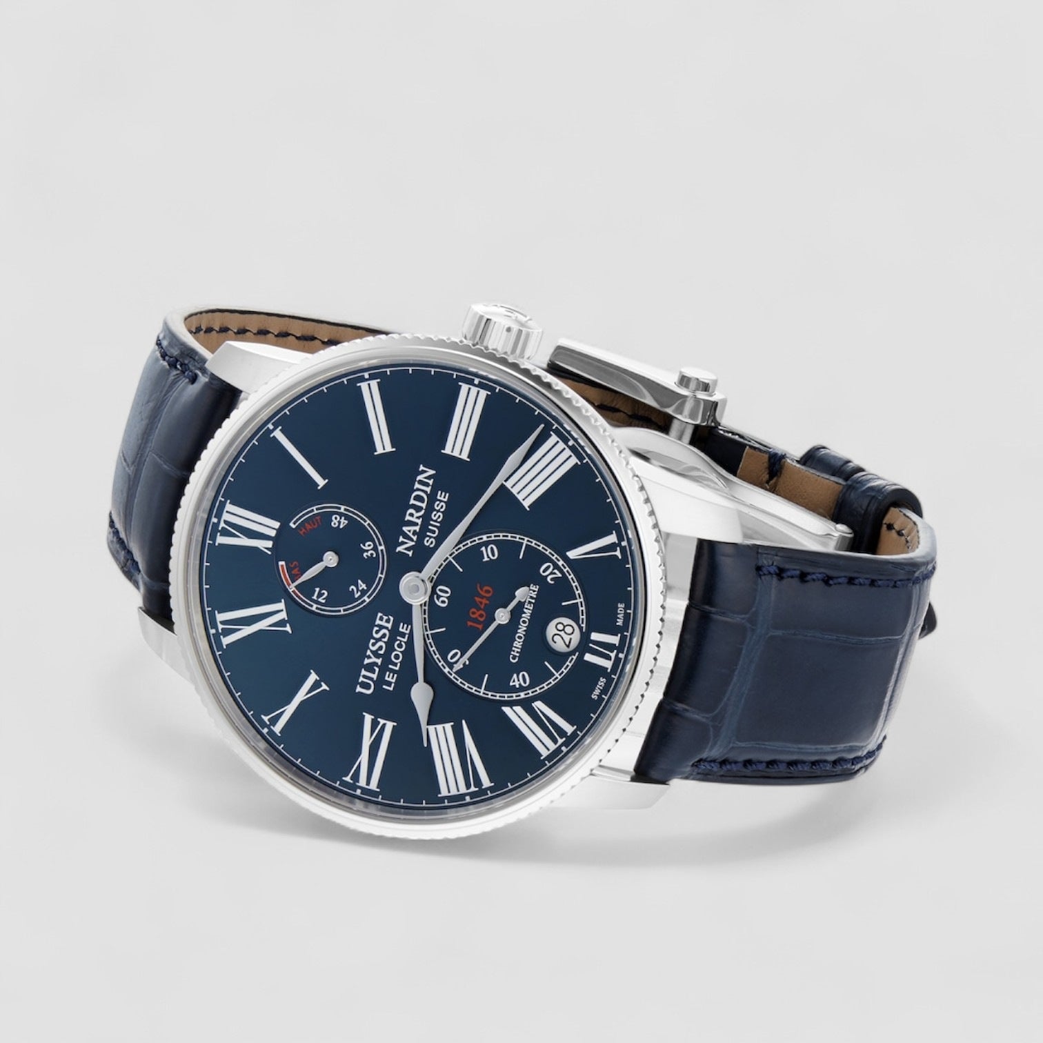 Marine Chronometer Torpilleur Blue Dial SS