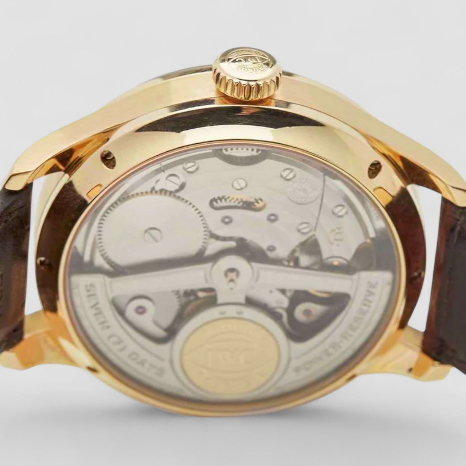Portuguese Perpetual Calendar White Dial 18K Rose Gold Automatic Men's Watch