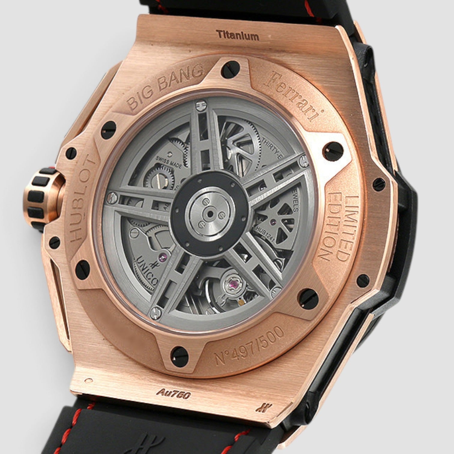 Big Bang Ferrari King Gold Skeleton 45mm
