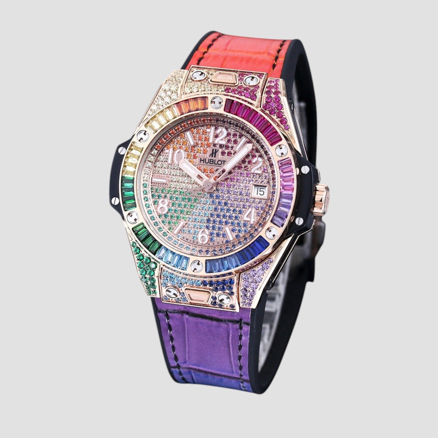 Big Bang One Click King Gold Rainbow 39 mm