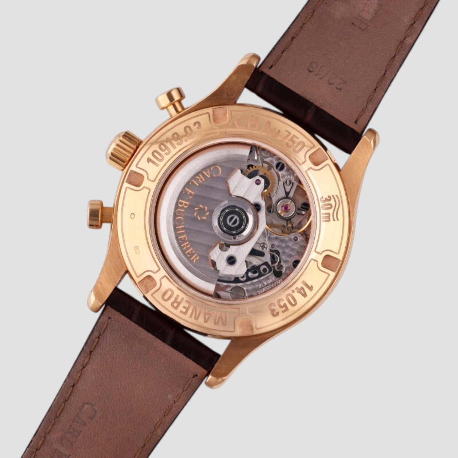 Manero Flyback Chronograph Automatic Silver Dial Men's Watch