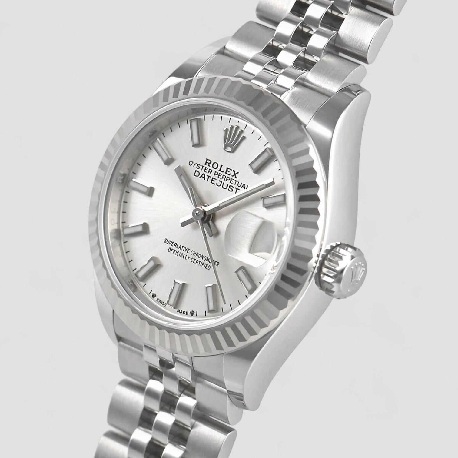 Lady-Datejust Automatic Silver Dial Oystersteel and 18 ct White Gold Ladies Watch