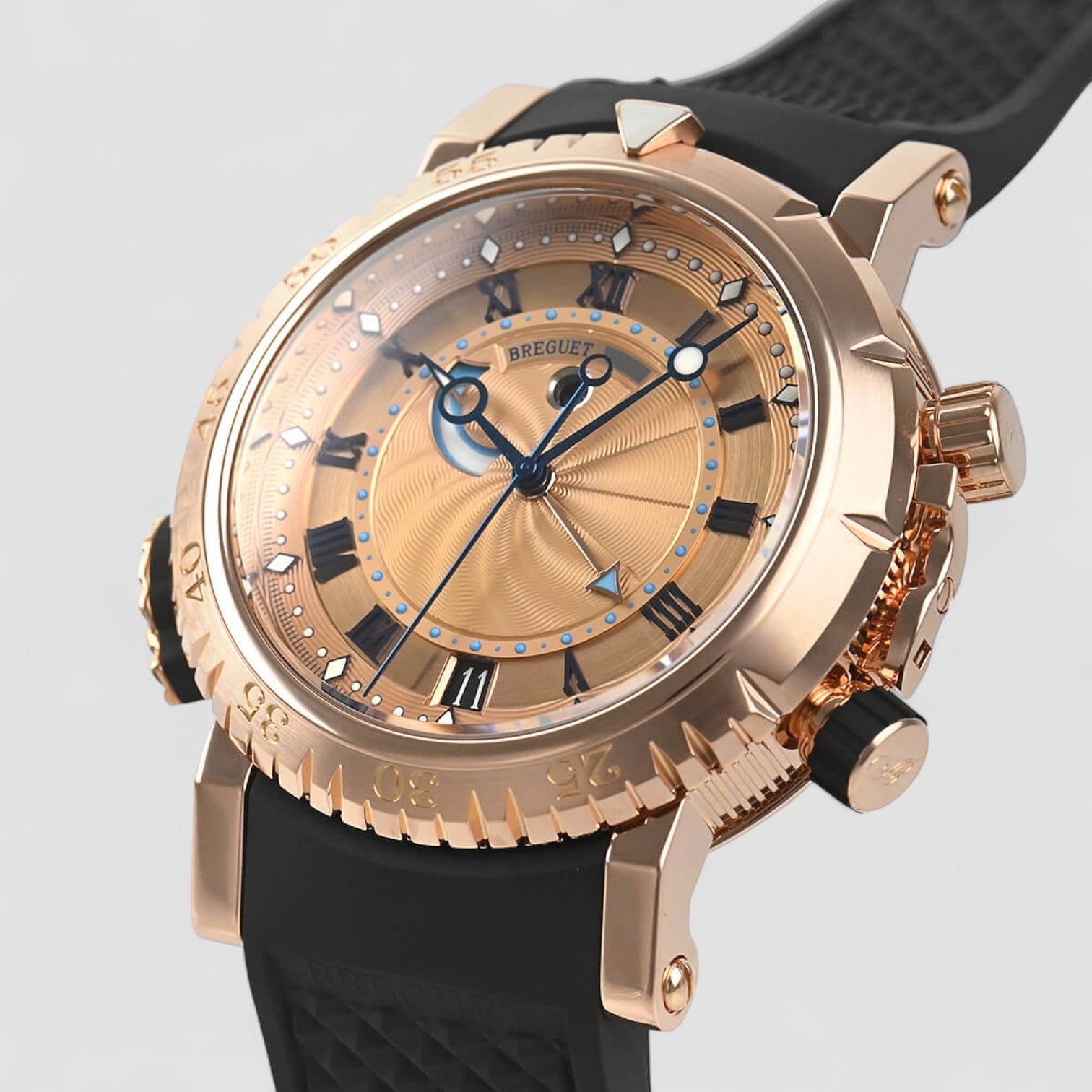 Marine 5847 45Mm 18Kt Rose Gold Men’S Watch