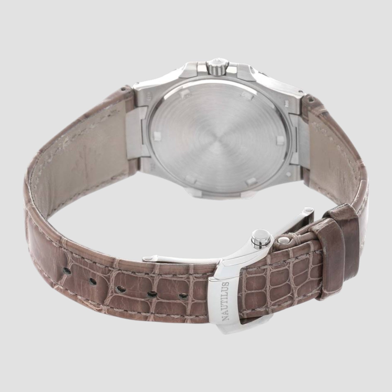 Nautilus White Gold Diamond Bezel Ladies Watch