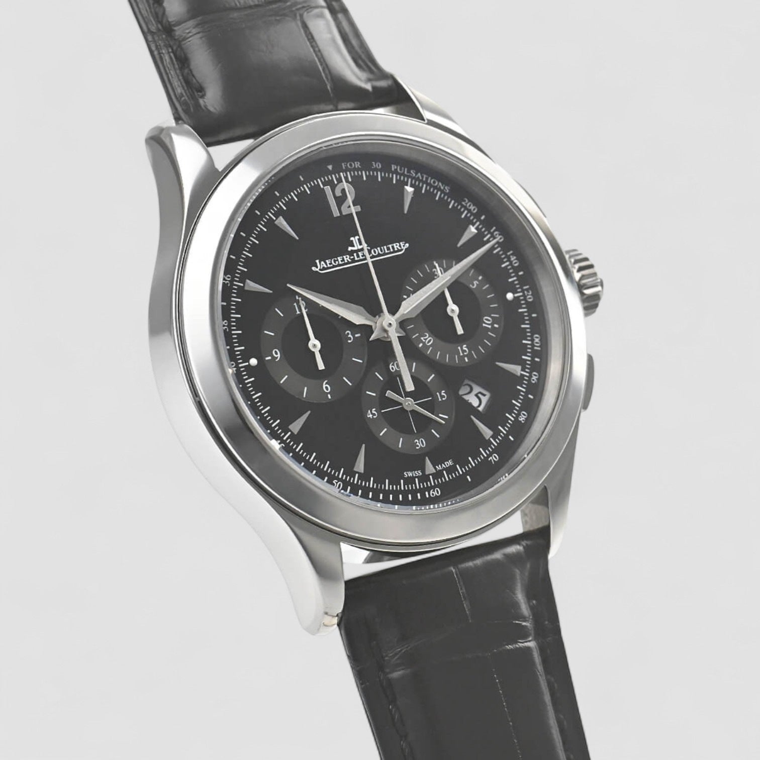 Master Control Chronograph SS Black Dial
