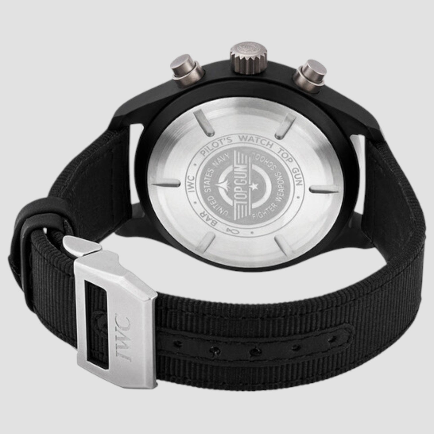 Pilot Top Gun Chronograph Automatic Black Dial Men's Watch