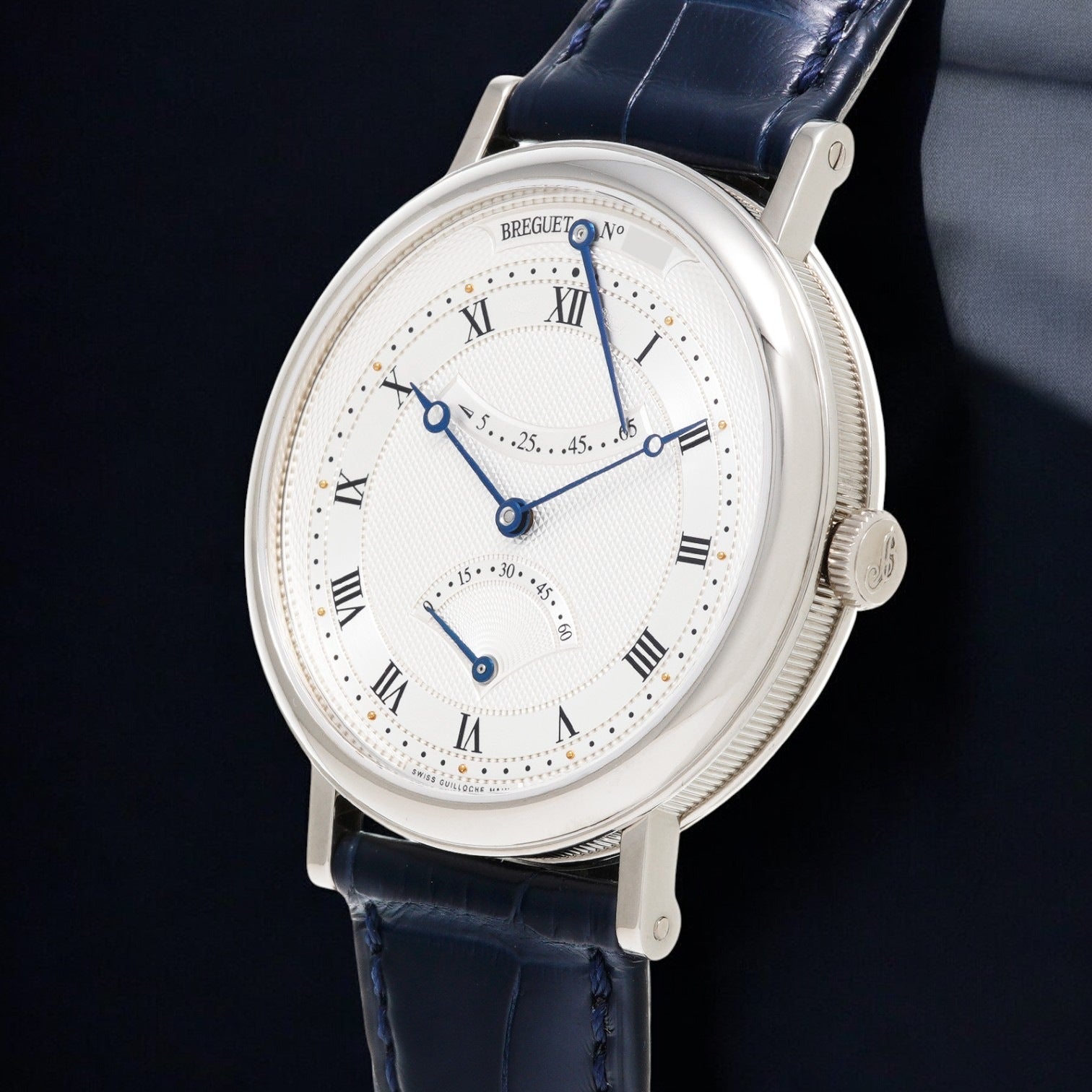 Classique Retrograde Seconds 18K White Gold / Deployant