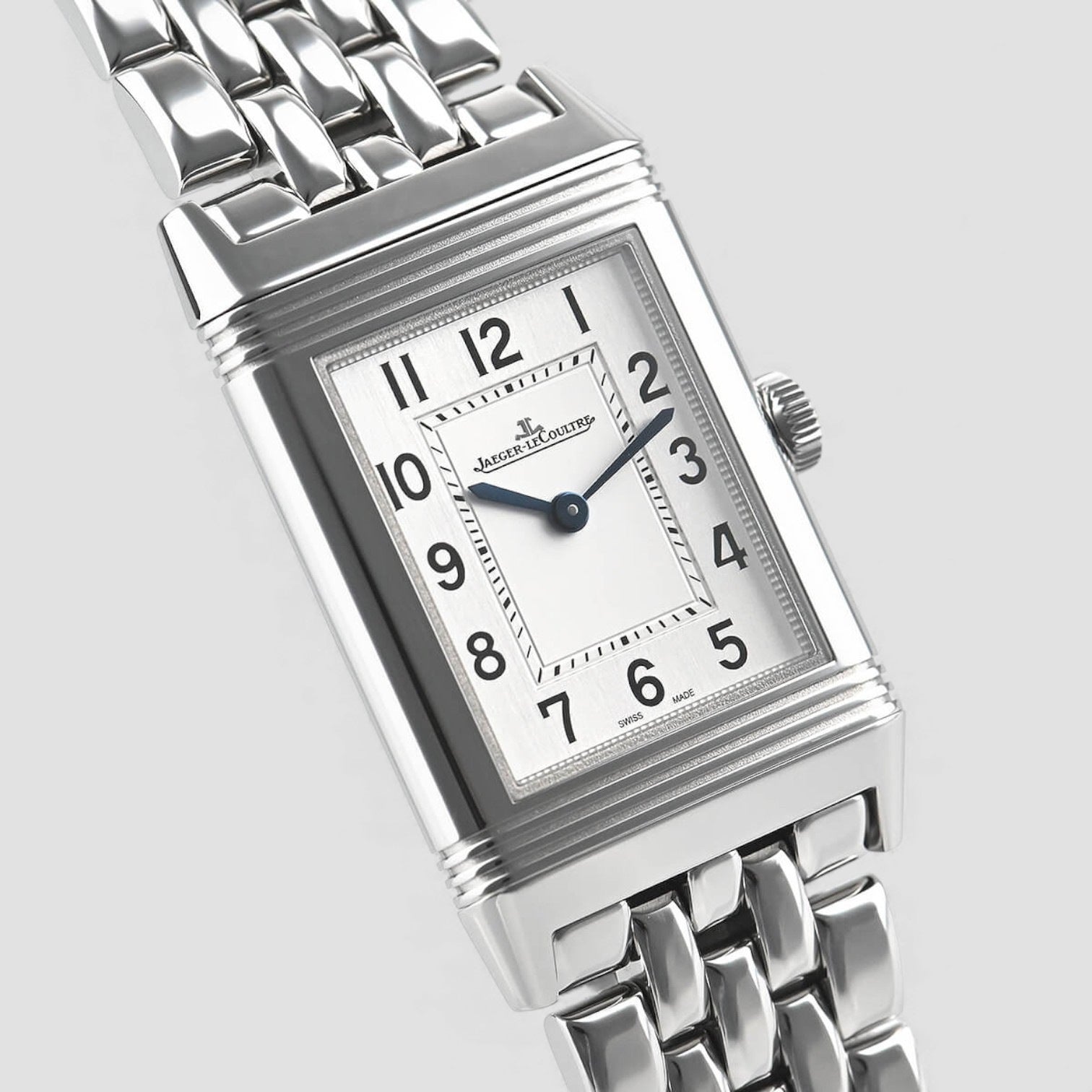 Reverso Classic Quartz Silver Dial Ladies Watch