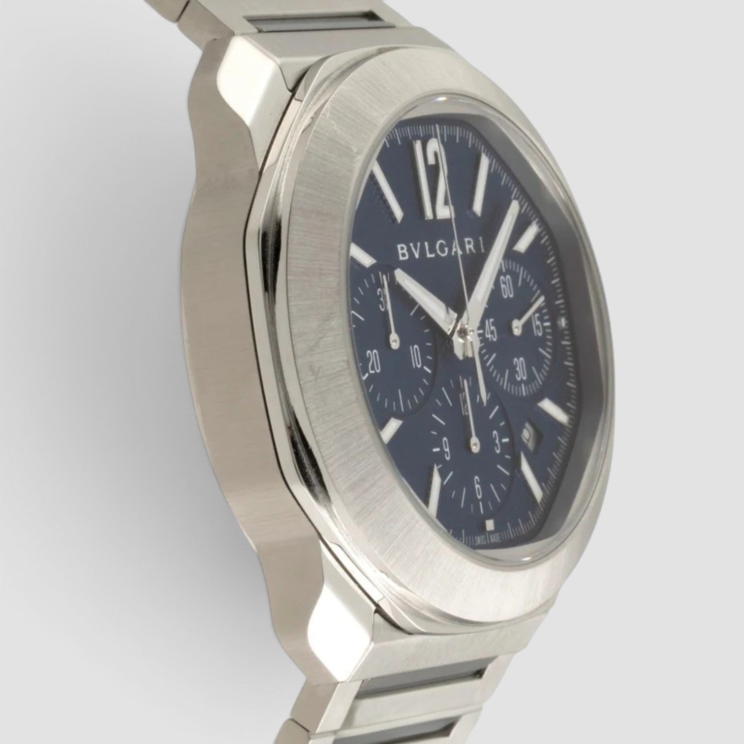 Octo Roma Chronograph 42mm Blue Dial
