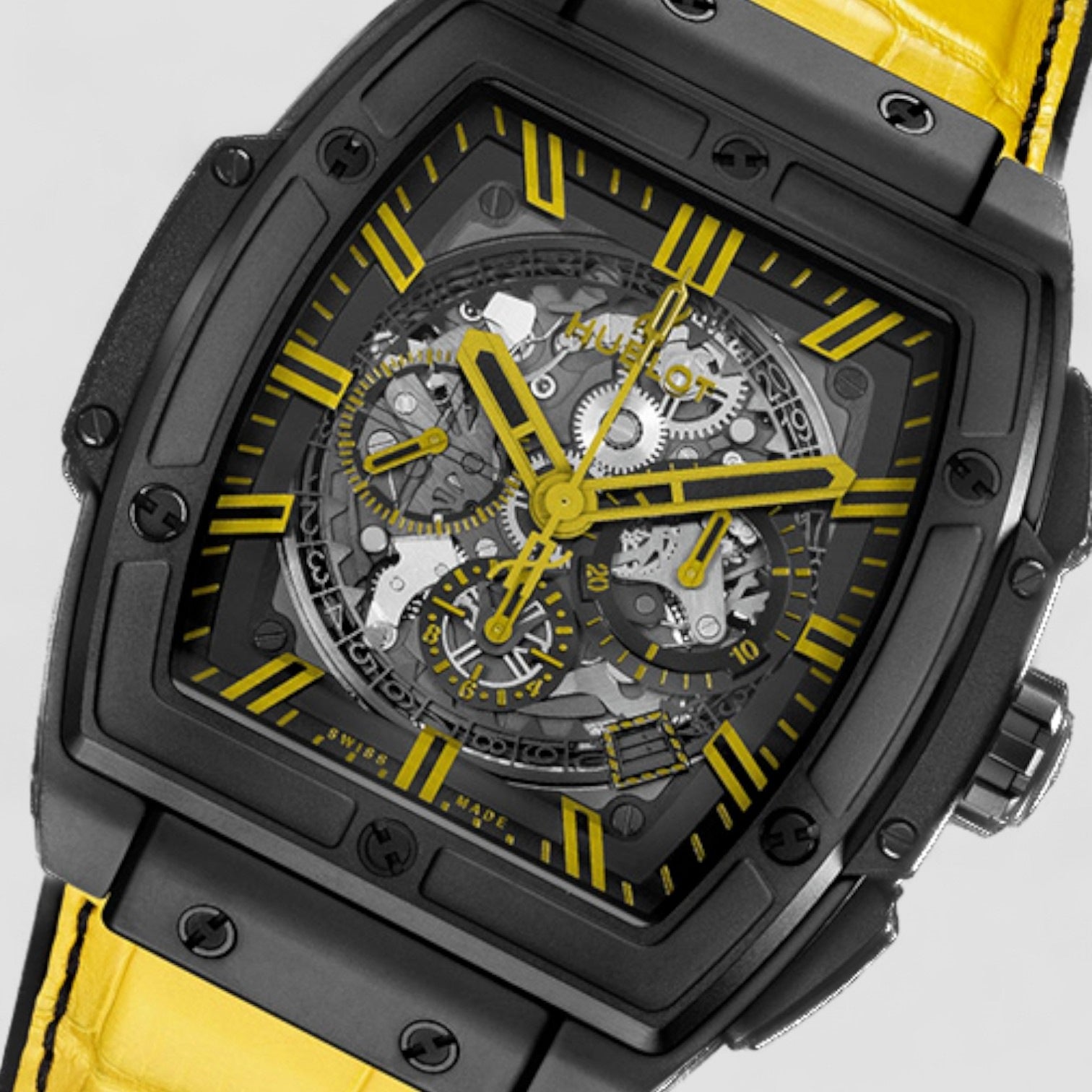 Spirit of Big Bang All Black Yellow Boutique Exclusive Men's Watch