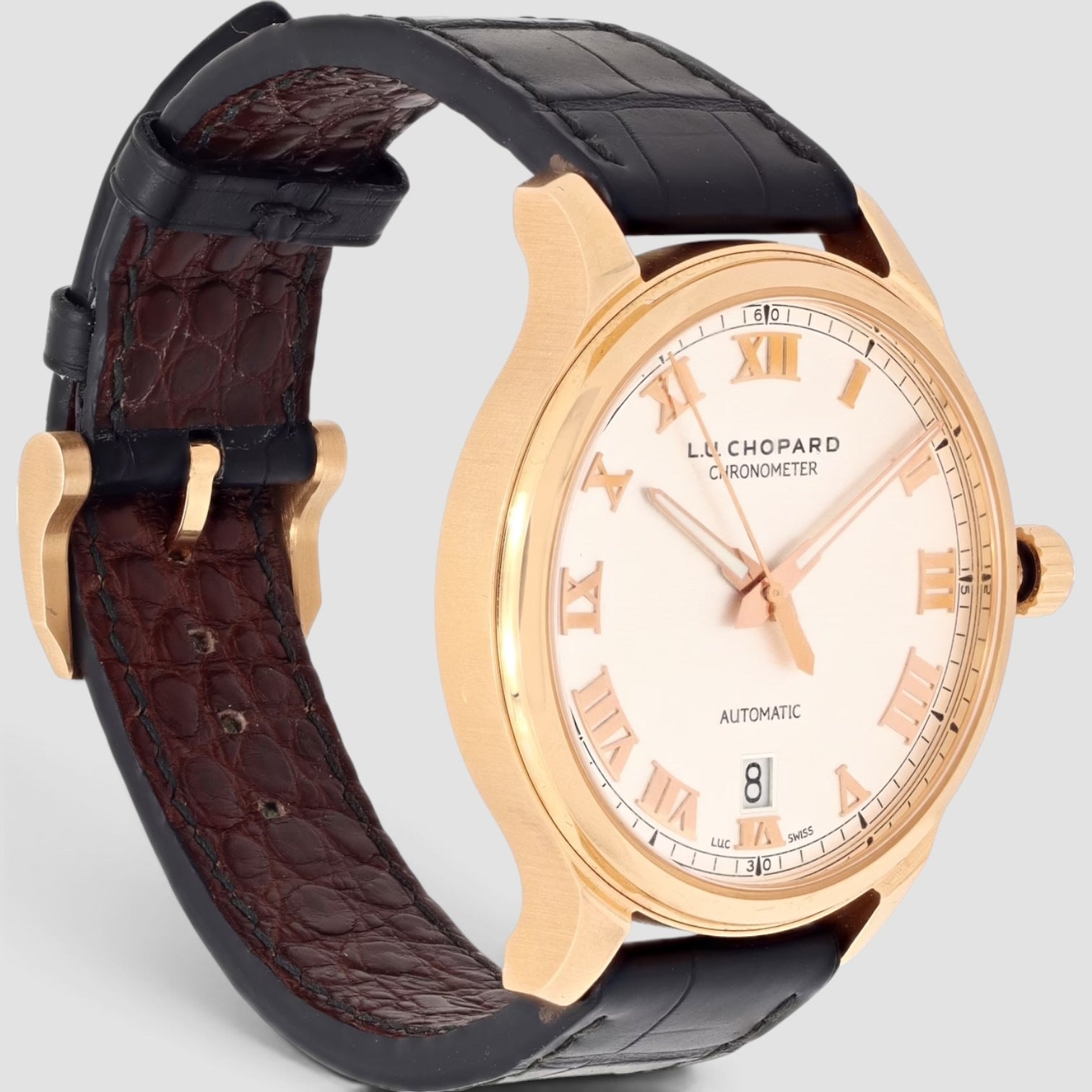 L.U.C 1937 Classic 42mm Rose Gold Silver Dial