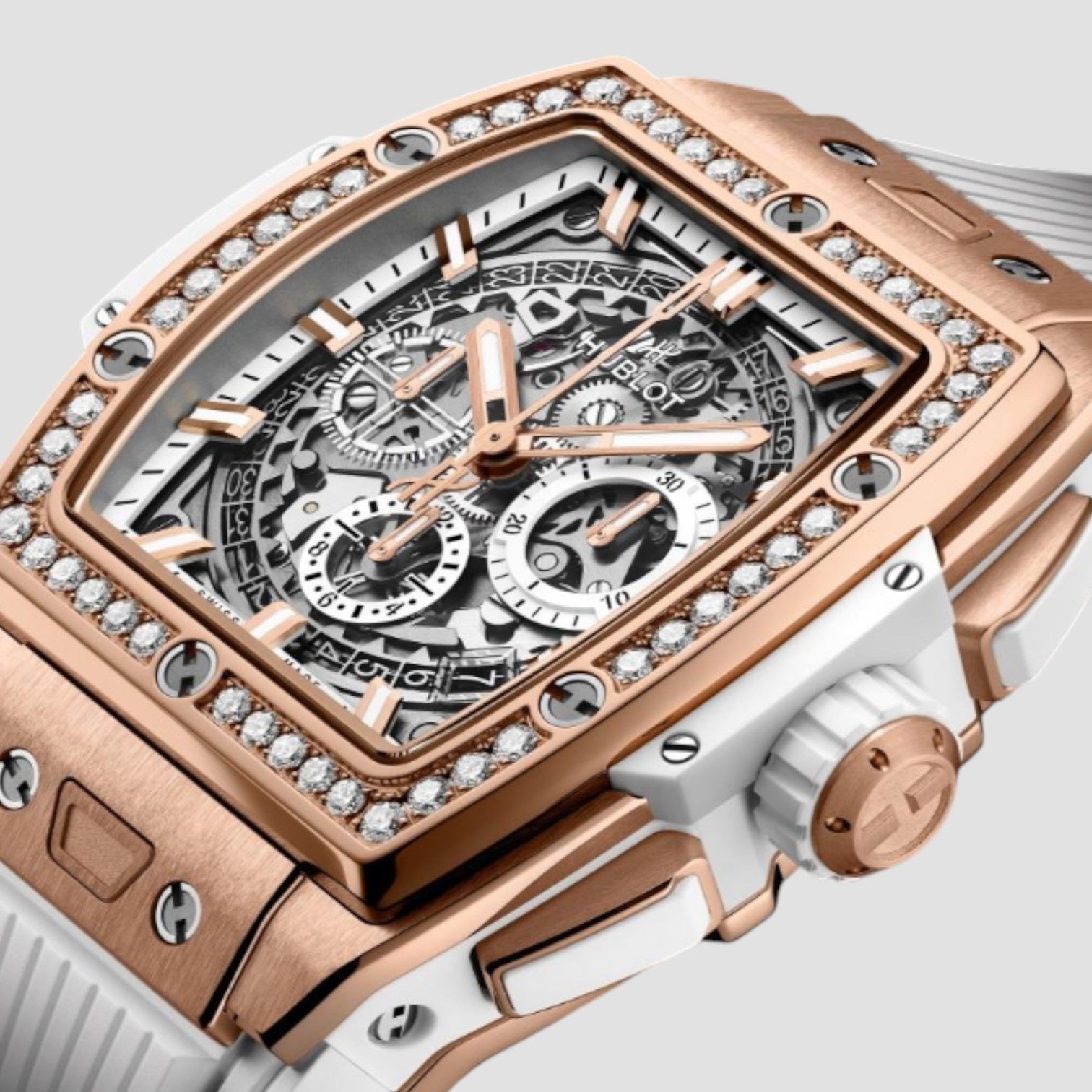 Spirit of Big Bang King Gold White Diamonds 42mm