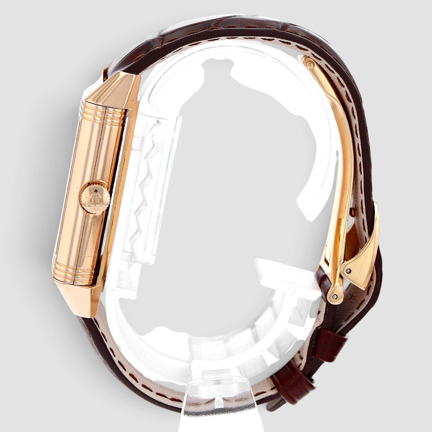 Reverso Grande Taille 26mm Rose Gold Silver Dial