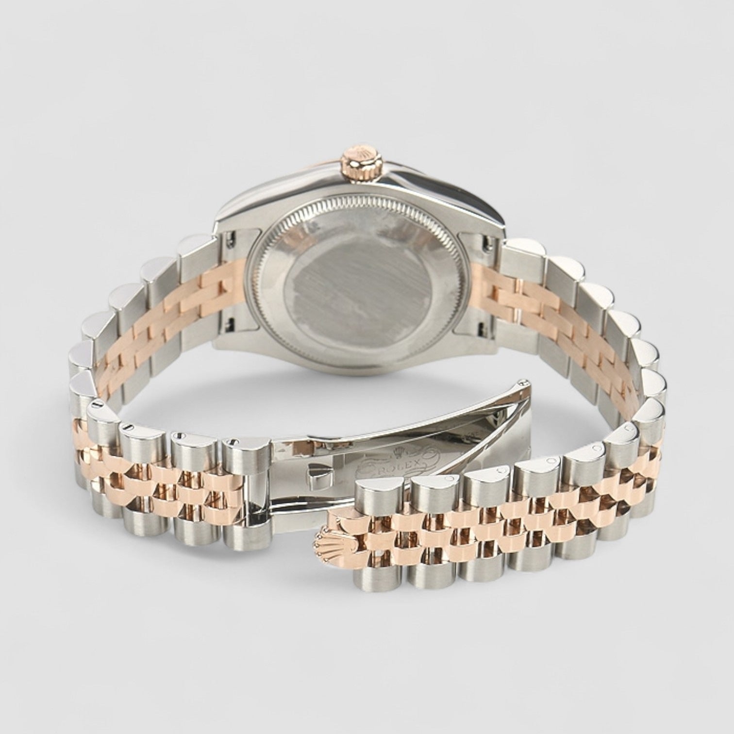 Datejust 31 Silver Diamond Dial Rose Gold