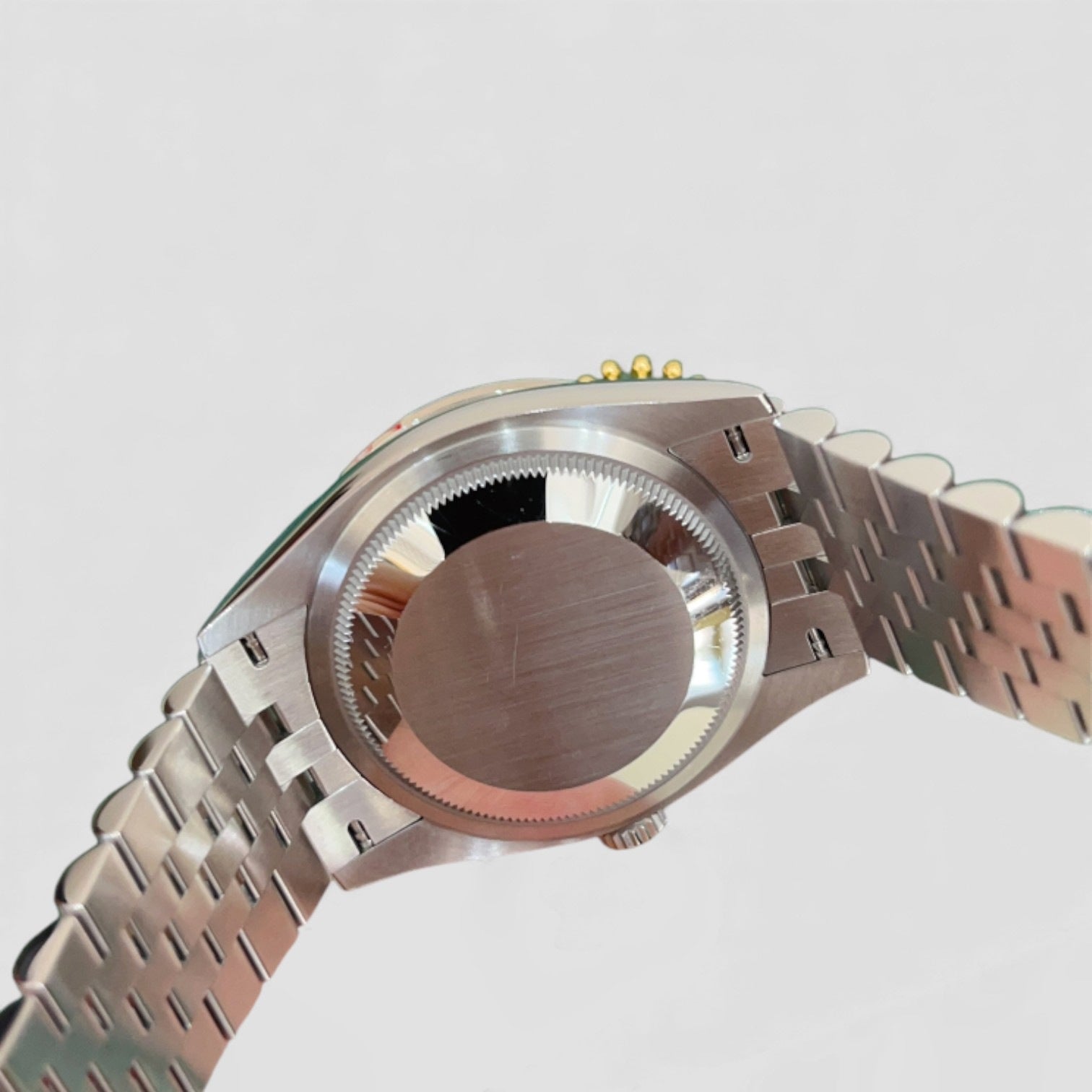 Datejust 36 White Rolesor Bright Blue Fluted Diamond Bezel