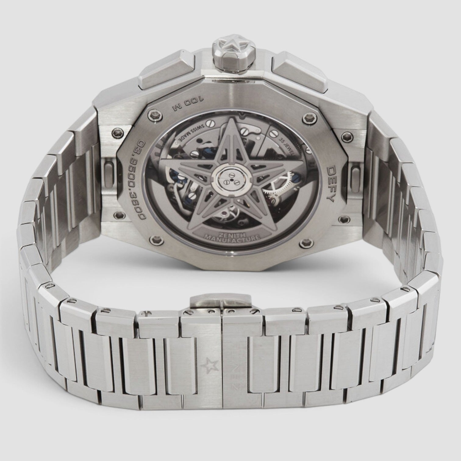Defy Skyline Chronograph 42mm Steel Black Dial