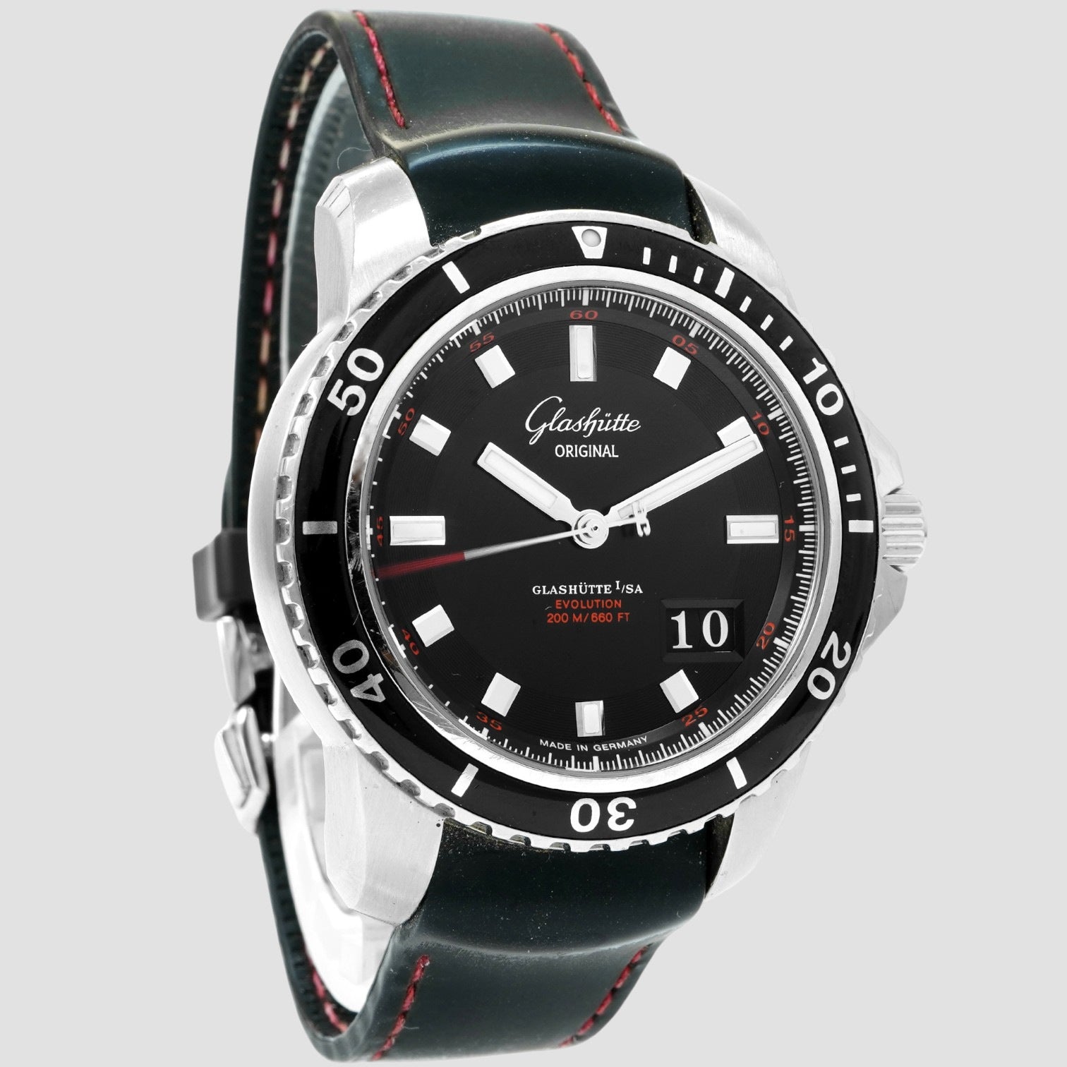 Sport Evolution Panorama Date SS Black Dial