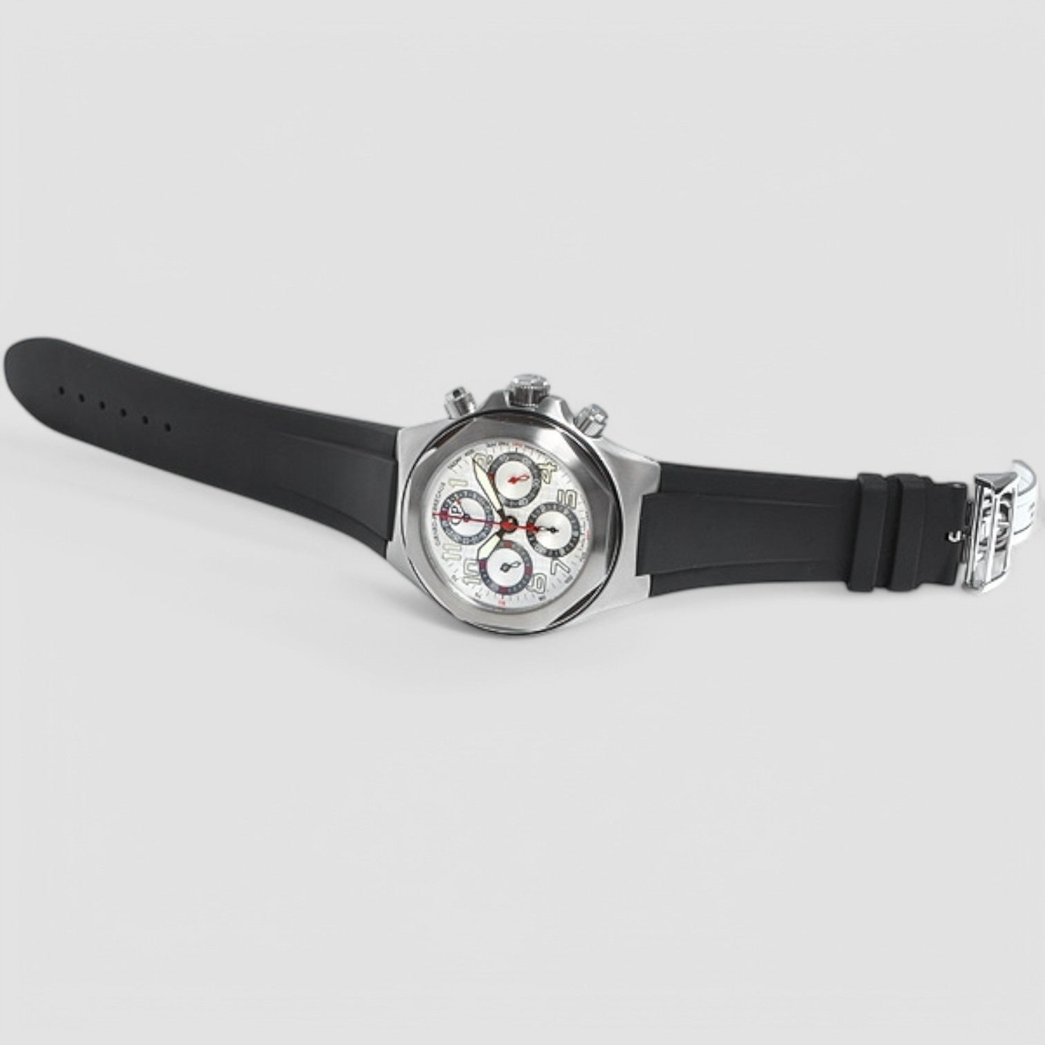 Laureato EVO3 Chrono SS Rubber White Dial