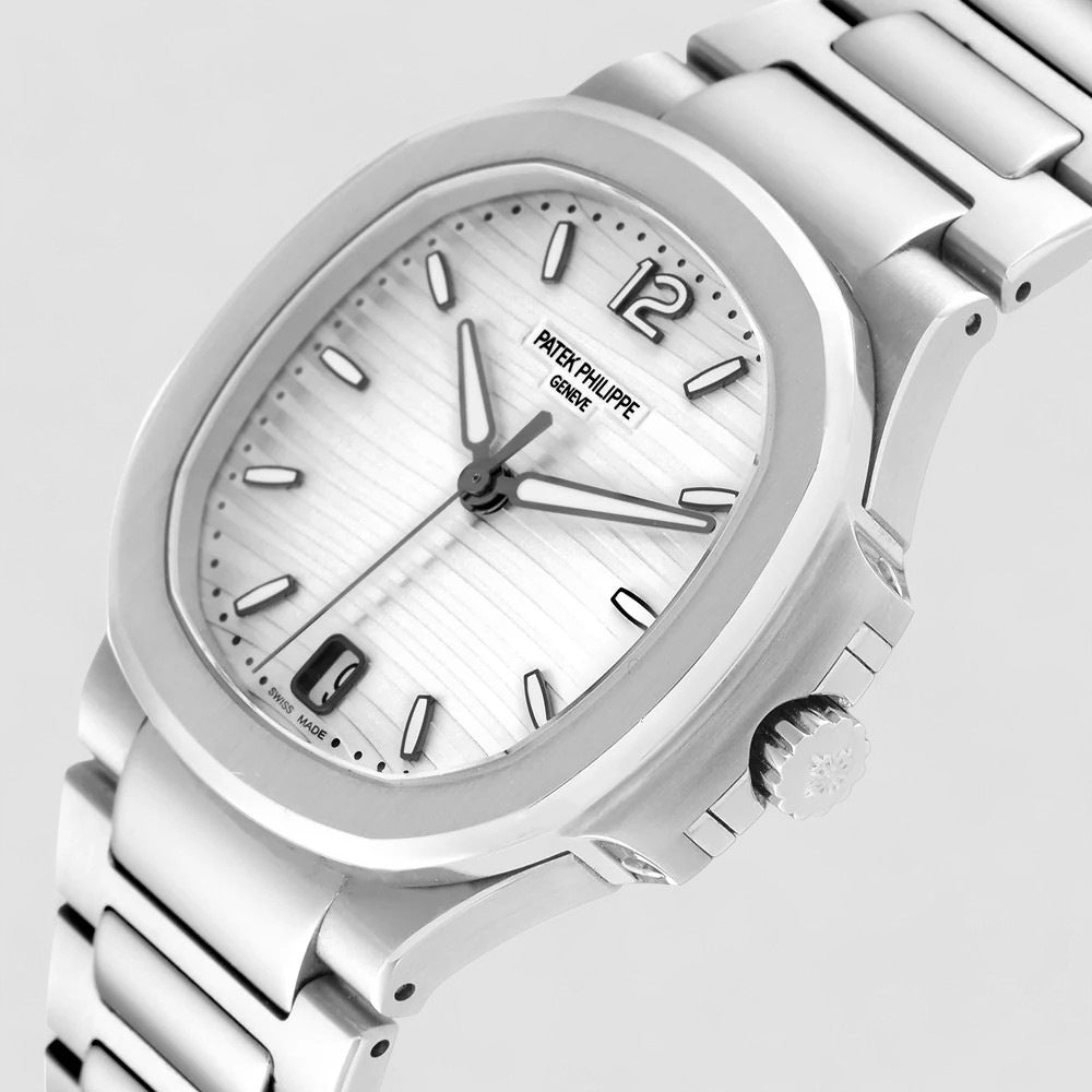 Nautilus Ladies Stainless Steel Silver Opaline