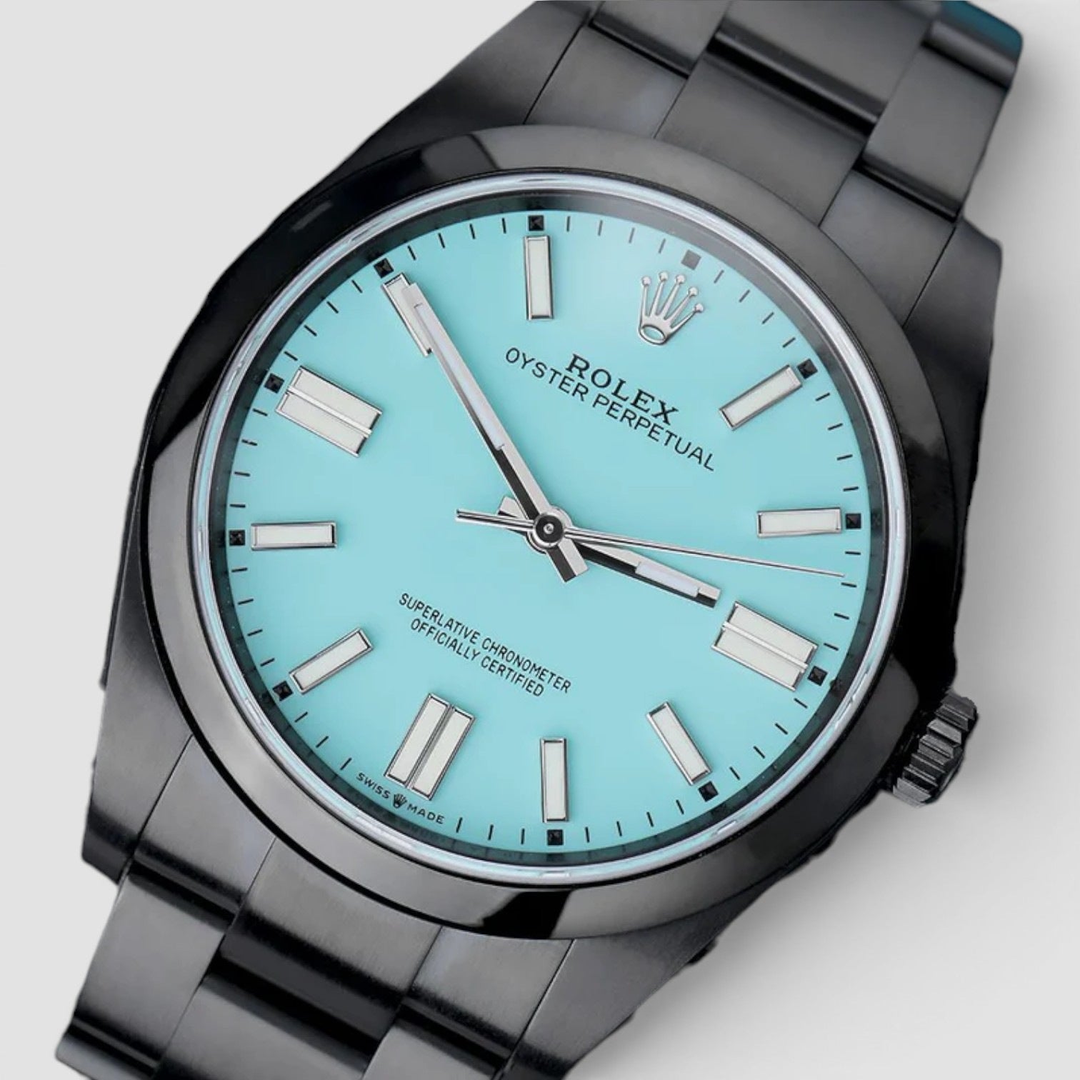 Oyster Perpetual 39 custom Tiffany 39mm Blackout