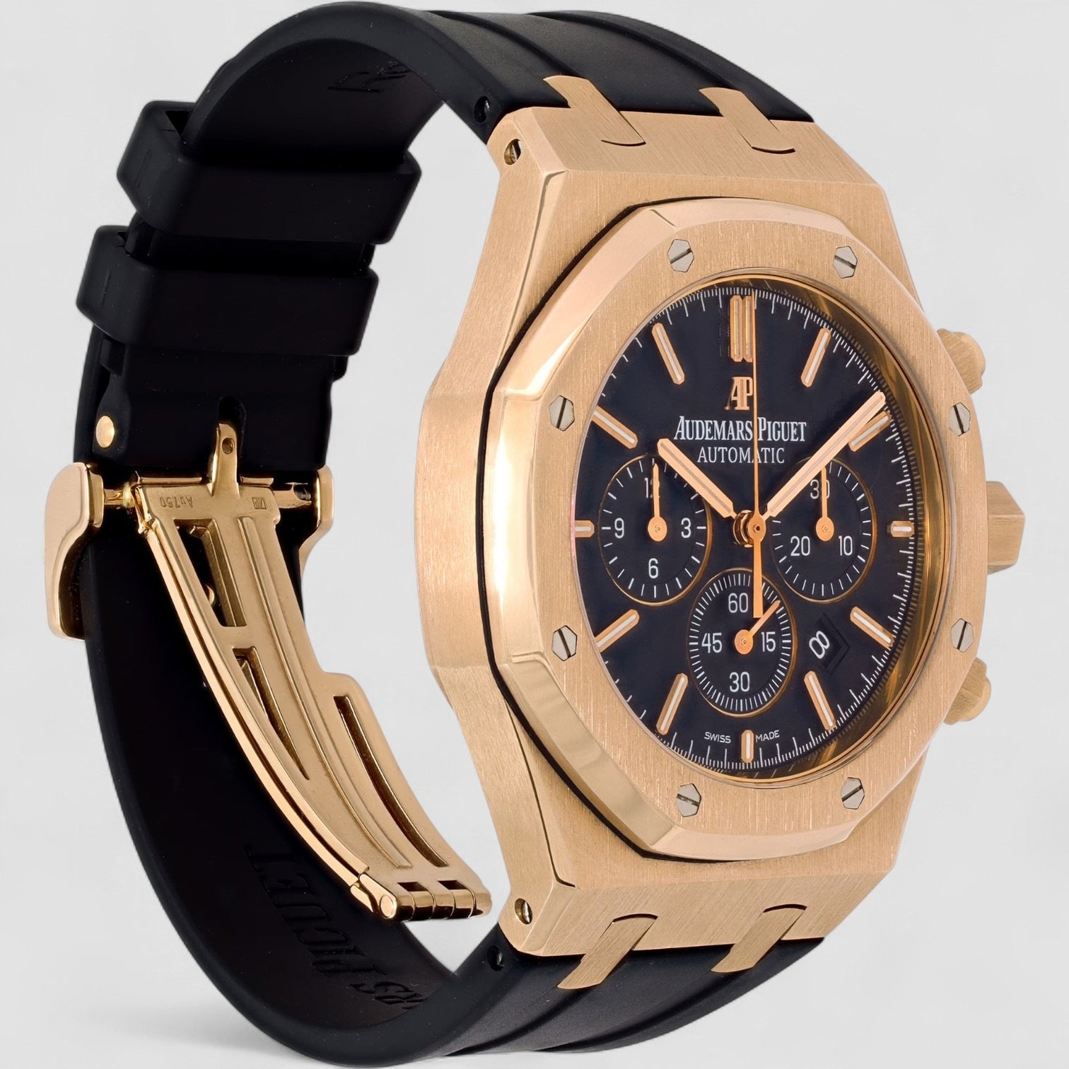 Royal Oak Chronograph Black Dial / Black Strap