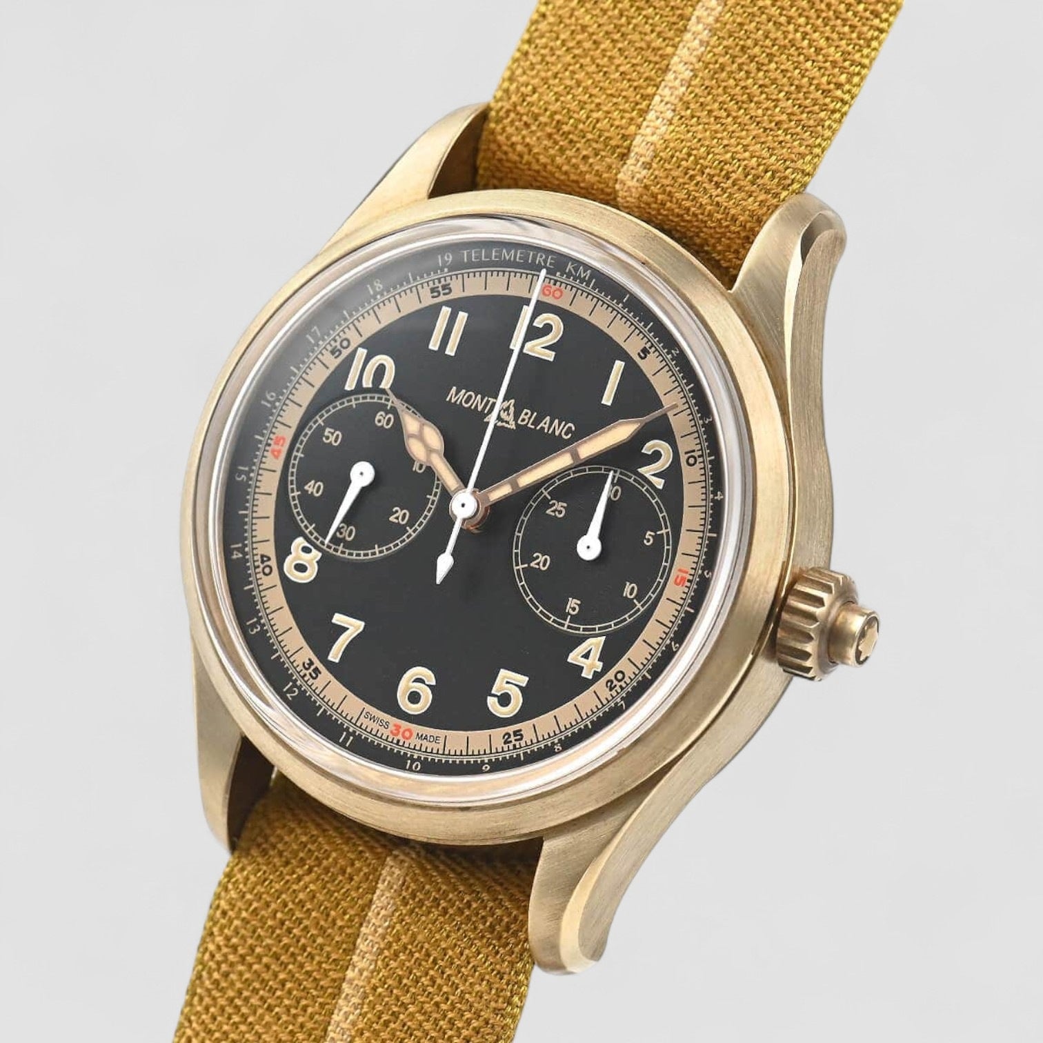 Monopusher Chronograph Automatic Black Dial Watch