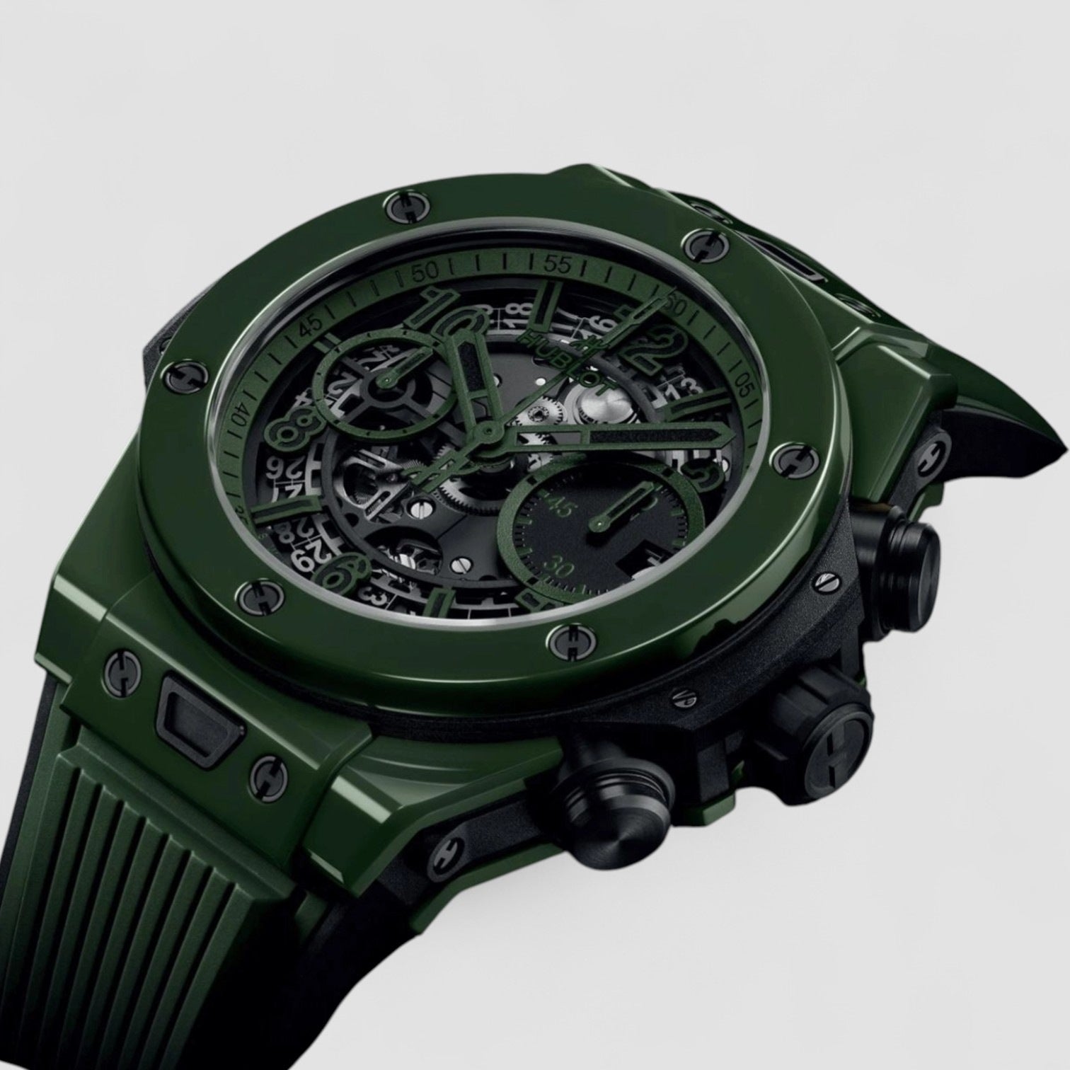 Big Bang Unico Dark Green Ceramic Automatique Cadran 42mm