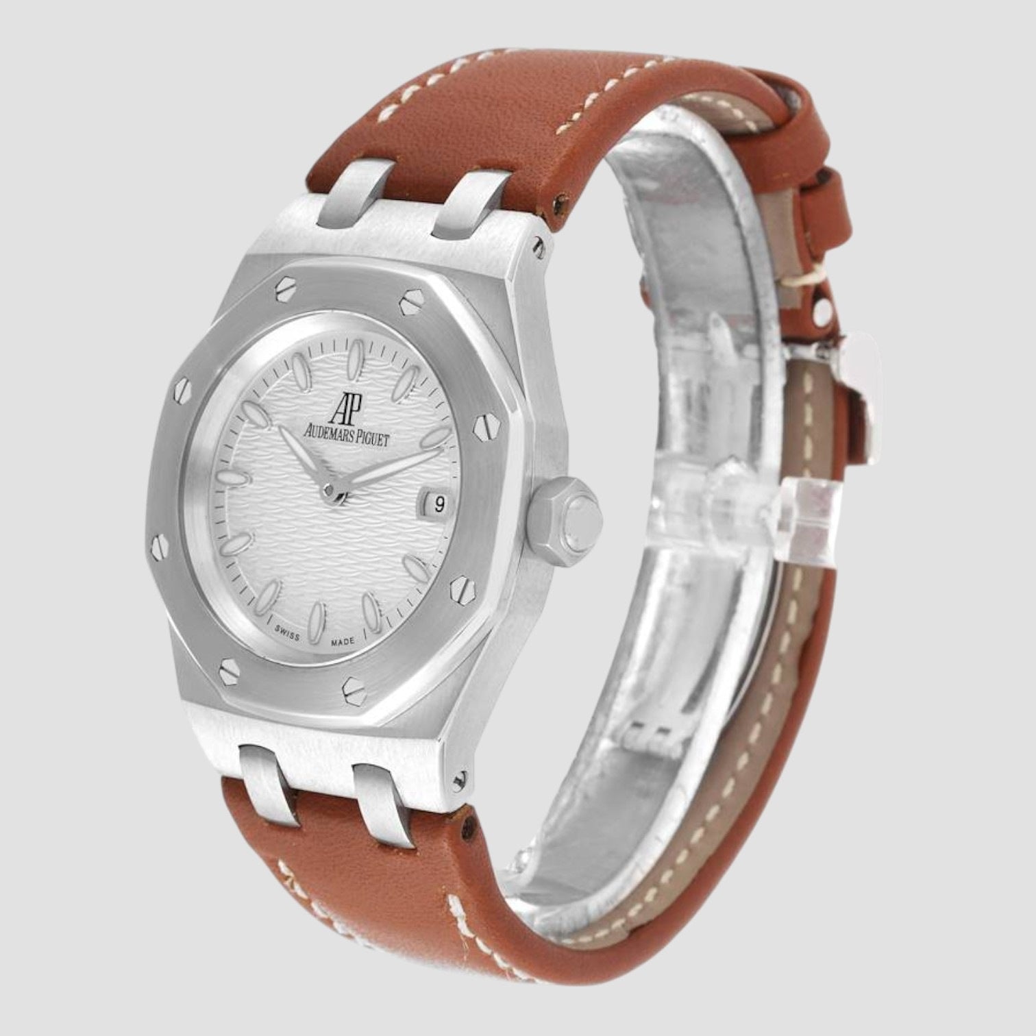 Lady Royal Oak 33 mm Silver Dial Steel Ladies Watch