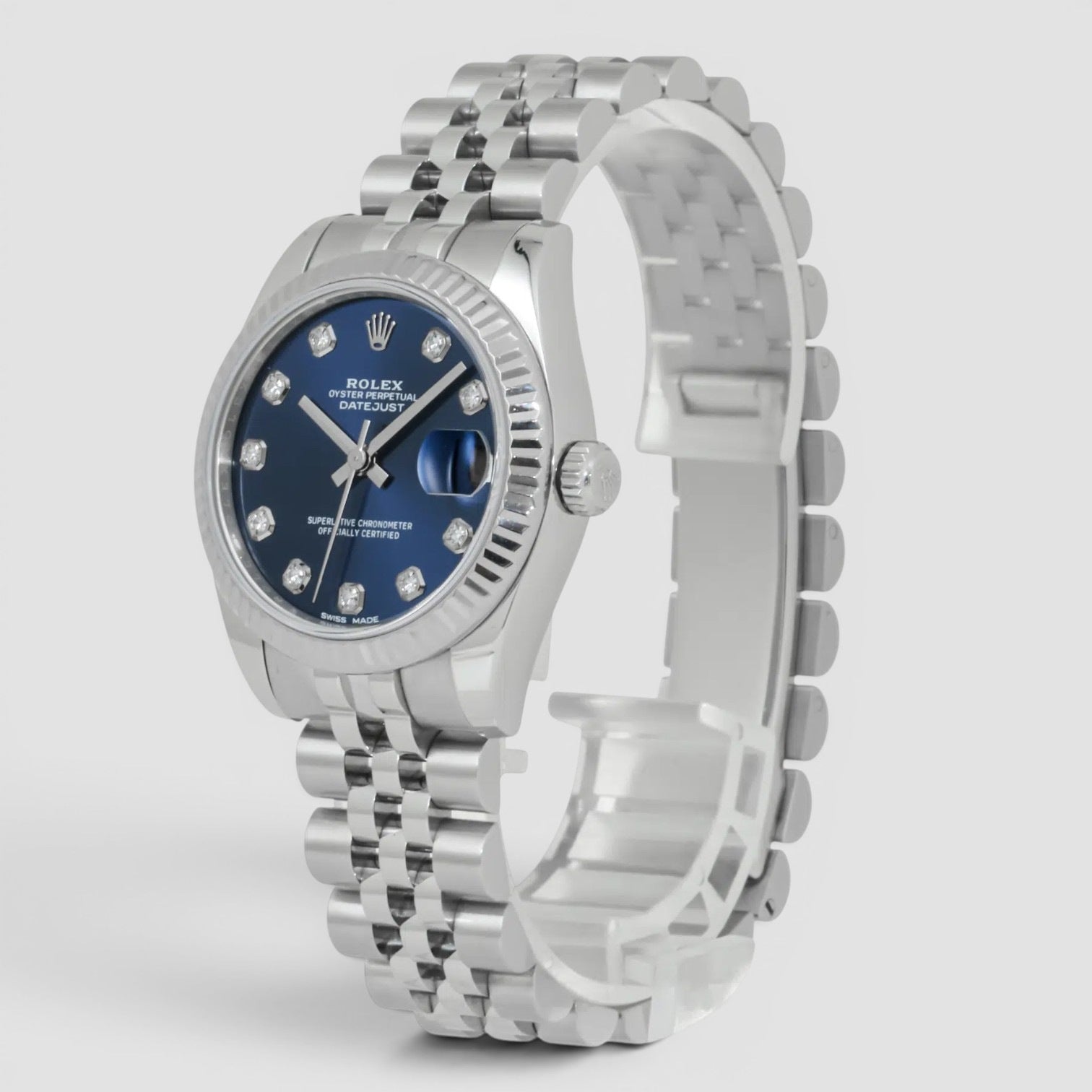 Datejust 31 Blue diamond dial jubilee