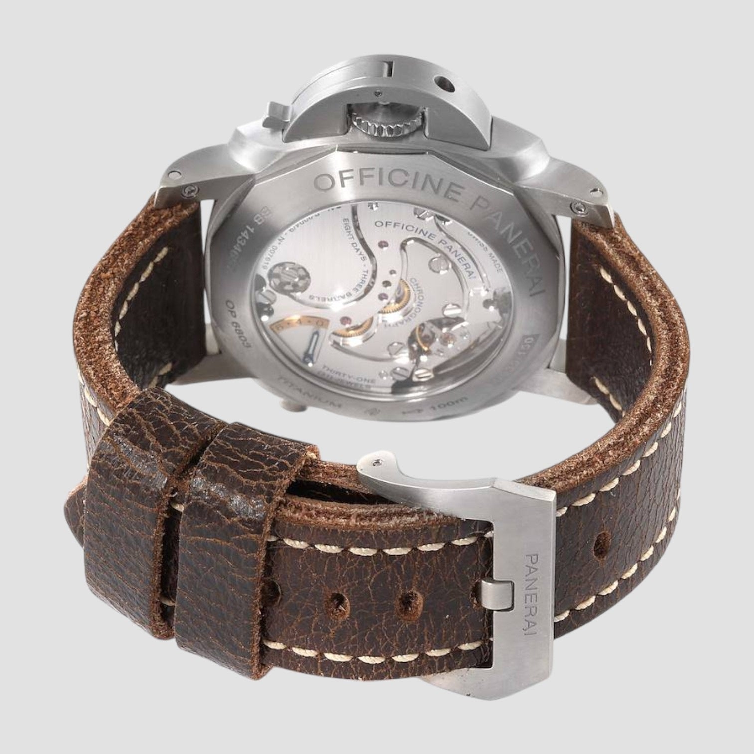 Luminor Monopulsante Left Handed Titanium Mens Watch