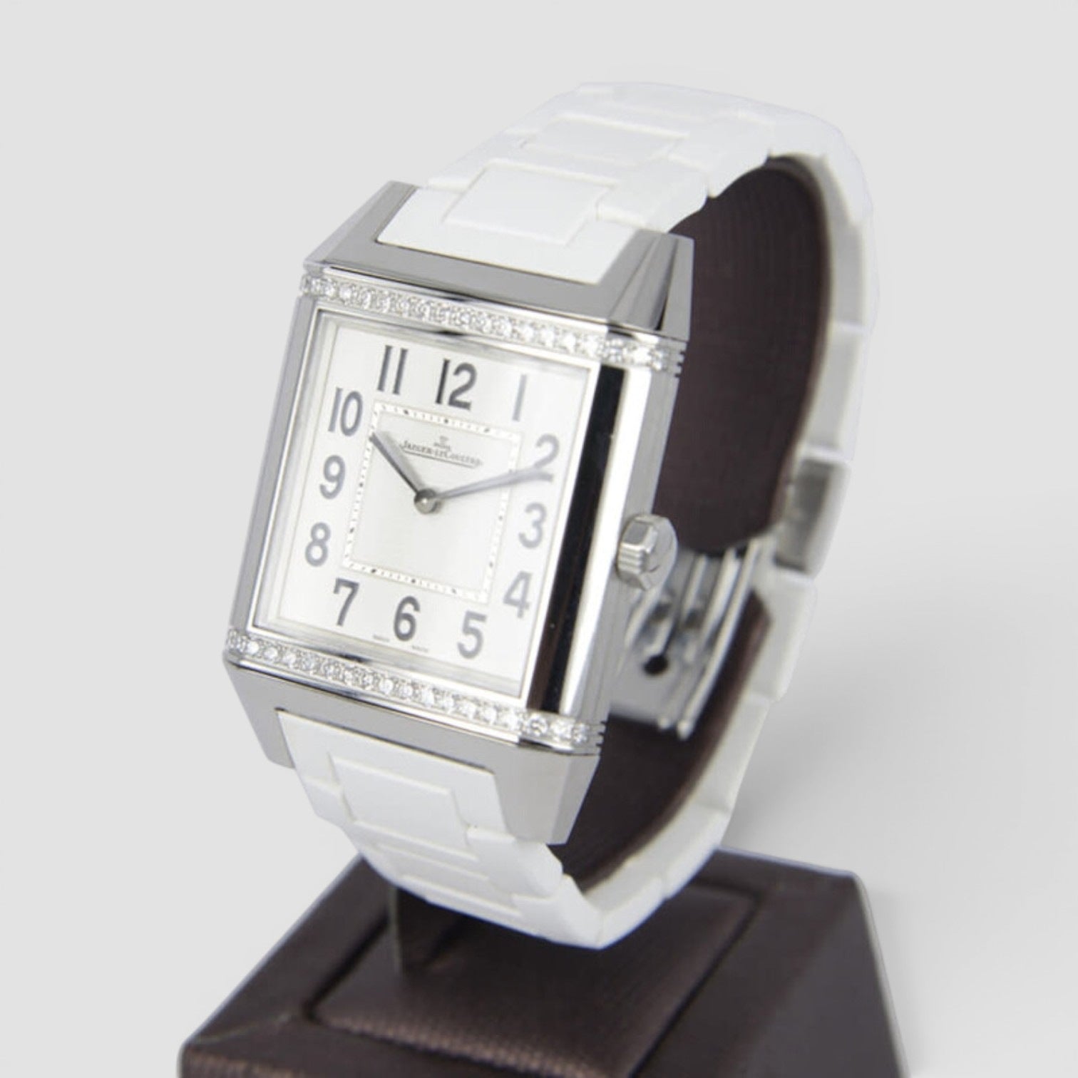Reverso Squadra Classique White Dial Diamond