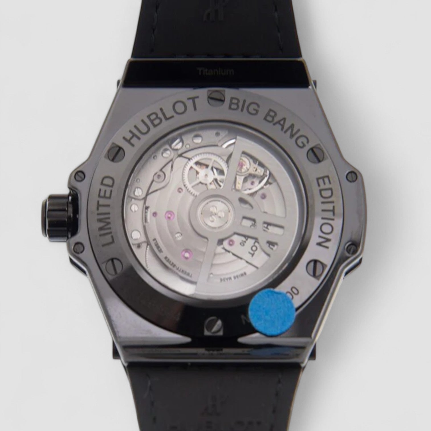 Big Bang Sang Bleu Limted Edition Automatic Diamond Black and Pink Dial Men's Watch