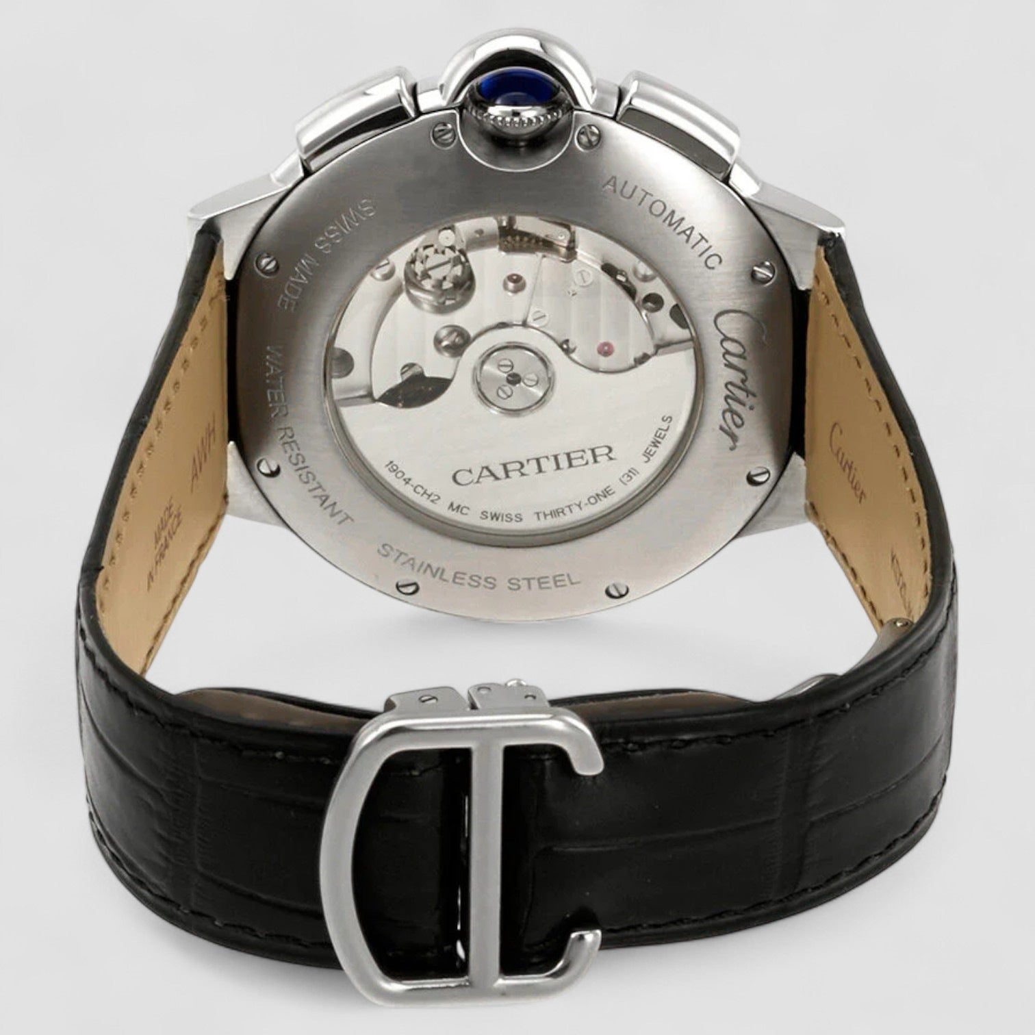 Ballon Bleu Gray Flinque Dial Men's Watch