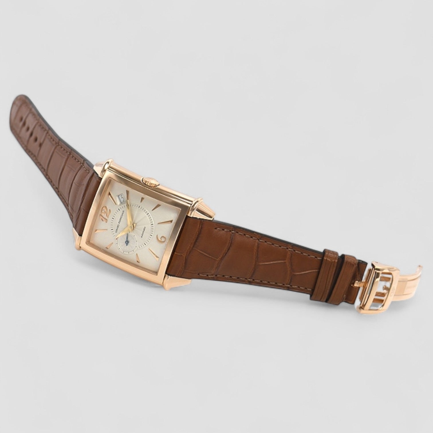Vintage 1945 Automatic Silver Dial 18K Rose Gold
