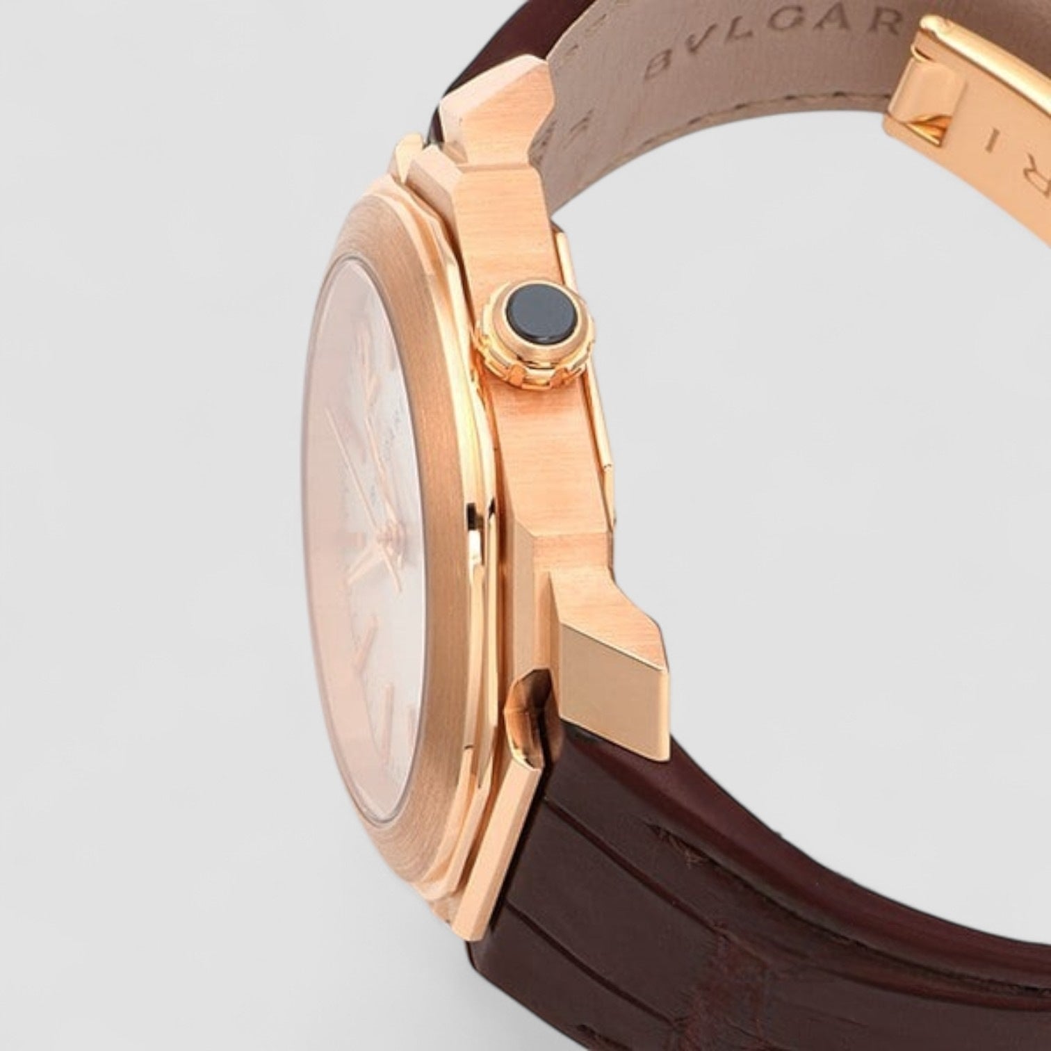 Octo Solotempo Silver Dial Pink Gold 38mm