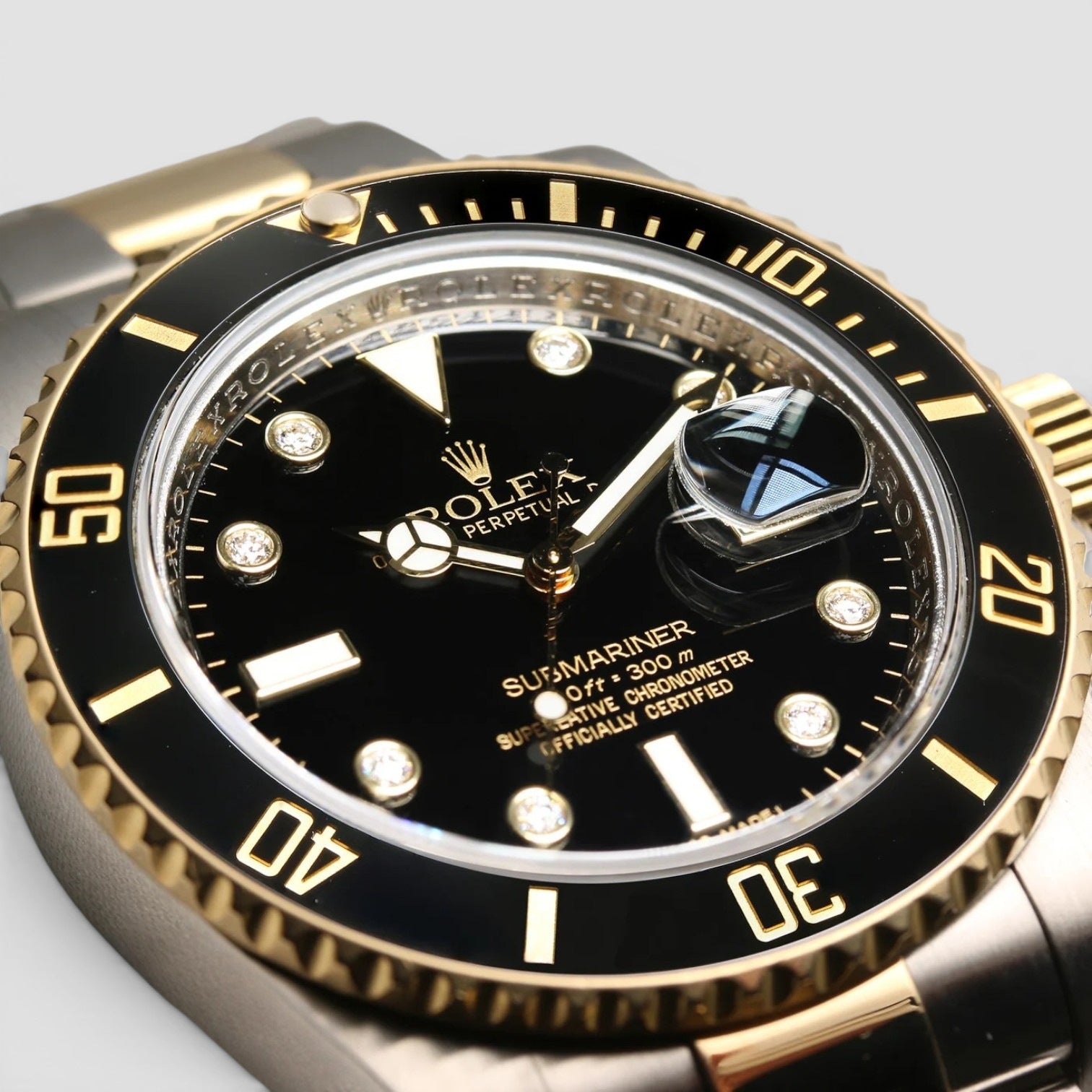 Rolex Submariner Date Rare Discontinued Factory Diamond Dial