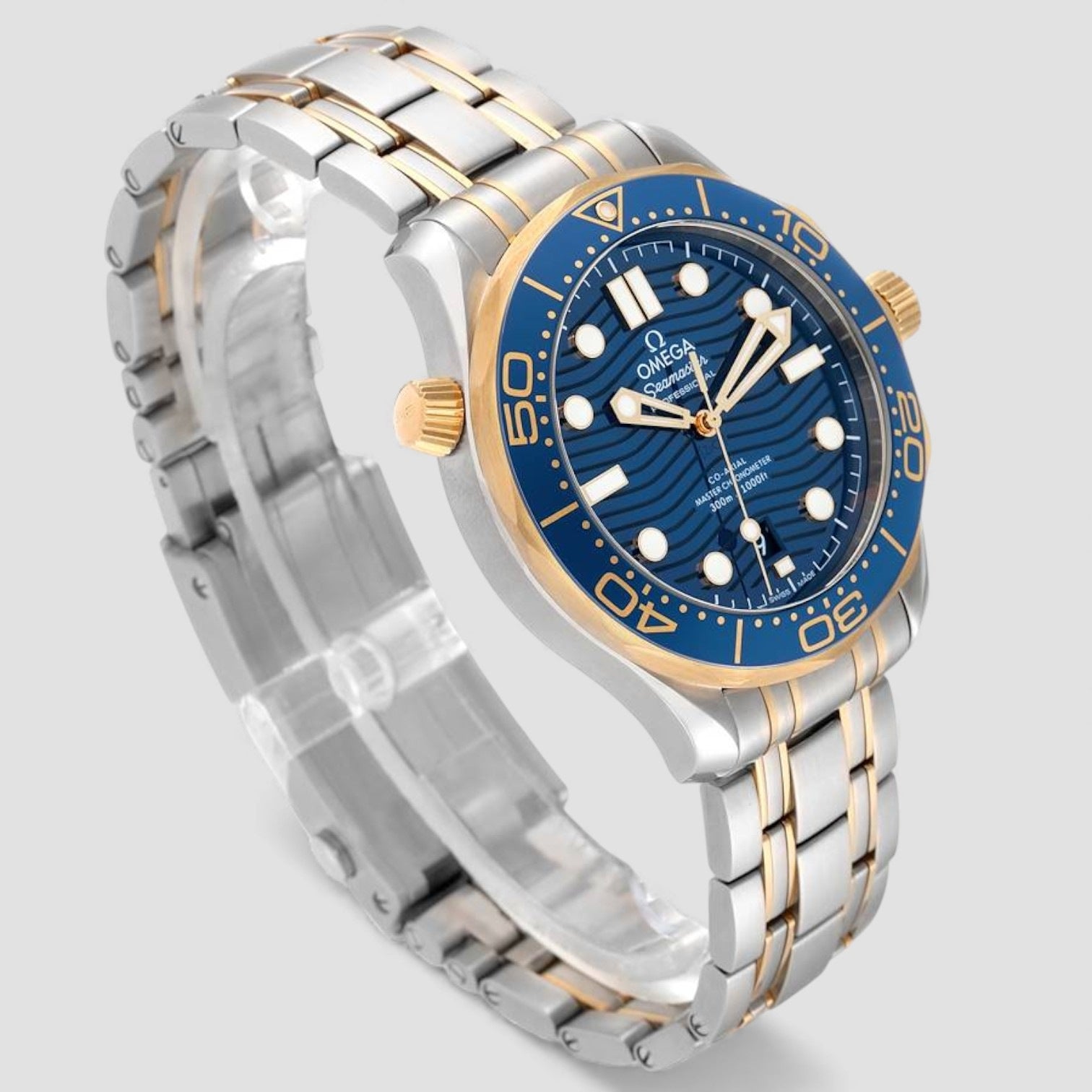 Seamaster Diver 300M Steel Yellow Gold Mens Watch