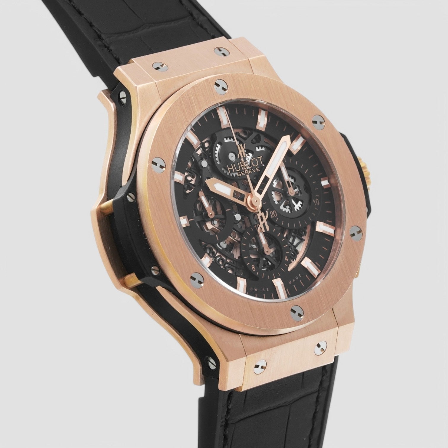 Big Bang Aero Bang Gold 44mm Black Rubber Men's Watch