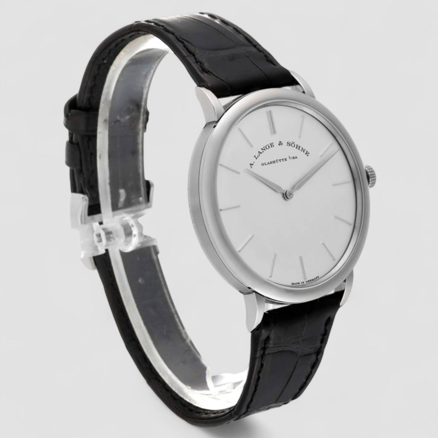 Saxonia Thin White Gold Mens Watch